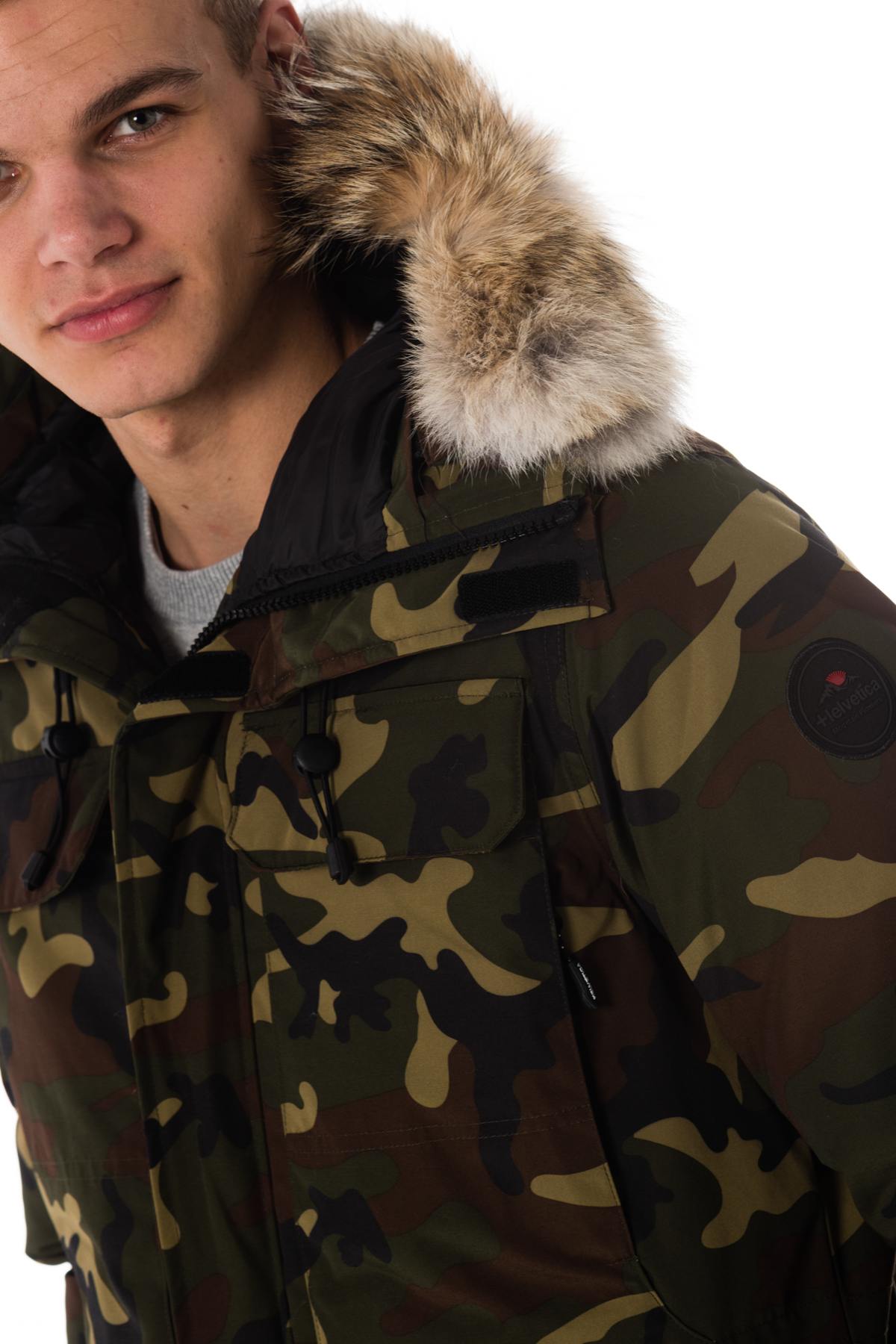 Herren Mantel Helvetica Mountain Pioneers XTREM COYOTE EDITION CAMO GREEN — Ansicht 7