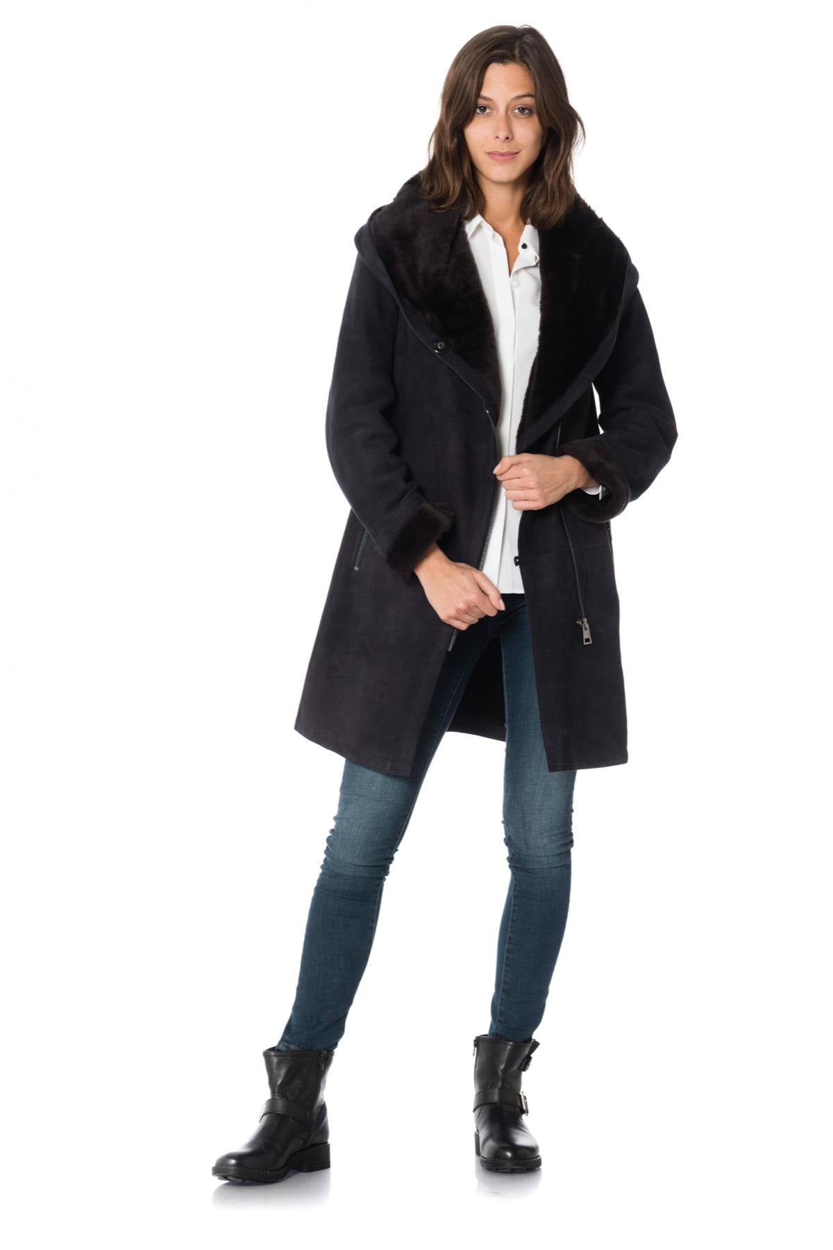 Giacche Donna Levinsky PIEMONTE SUEDE LAMB SEGRED GREY — vista 2