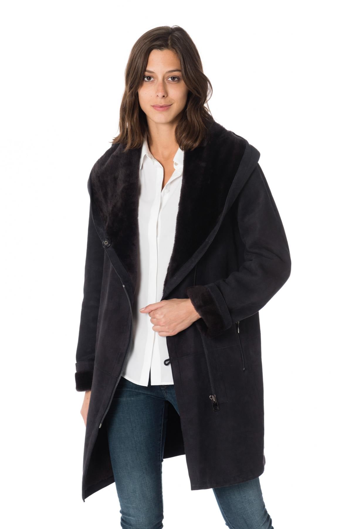 Giacche Donna Levinsky PIEMONTE SUEDE LAMB SEGRED GREY — vista 3