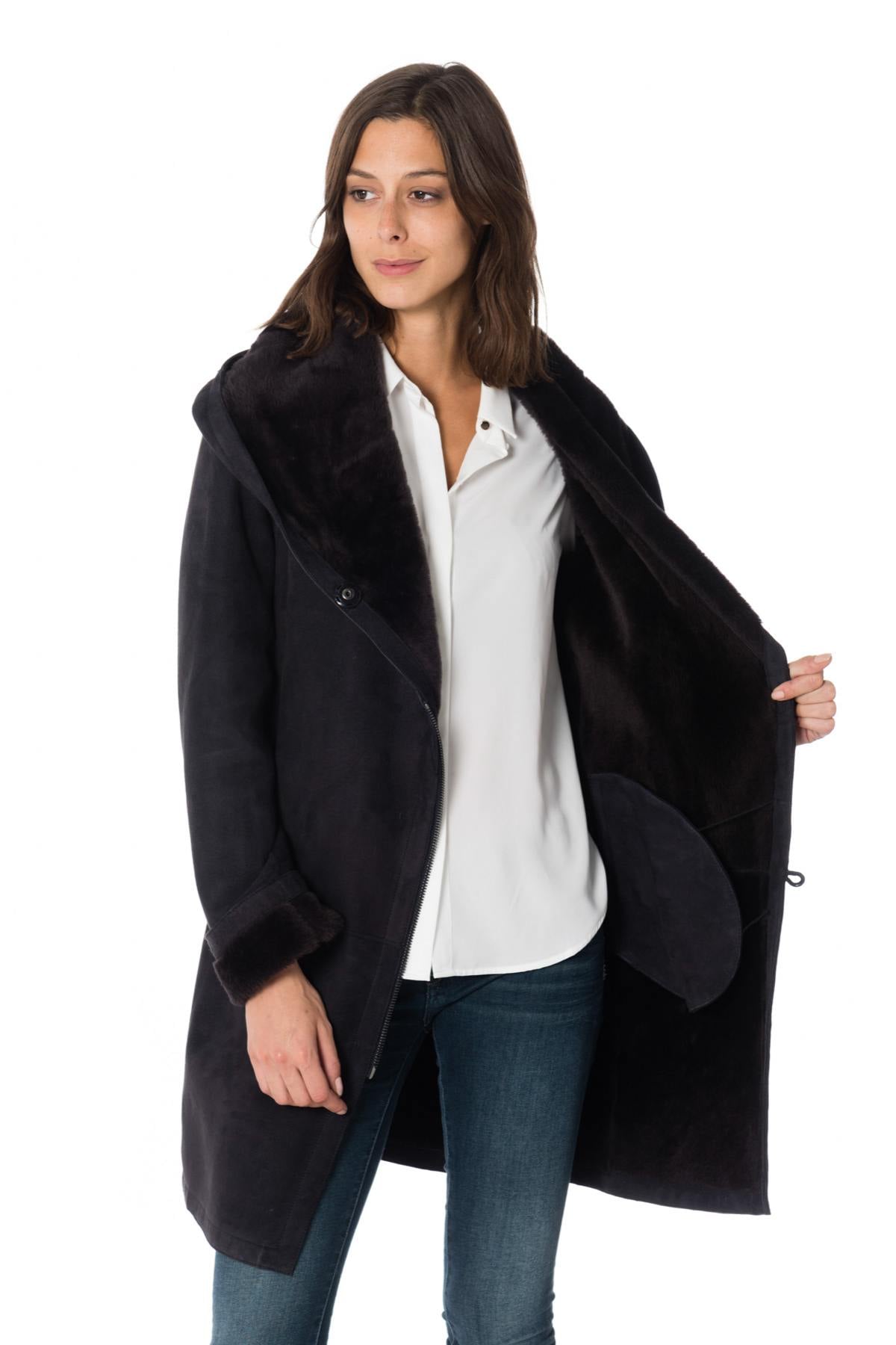 Giacche Donna Levinsky PIEMONTE SUEDE LAMB SEGRED GREY — vista 7