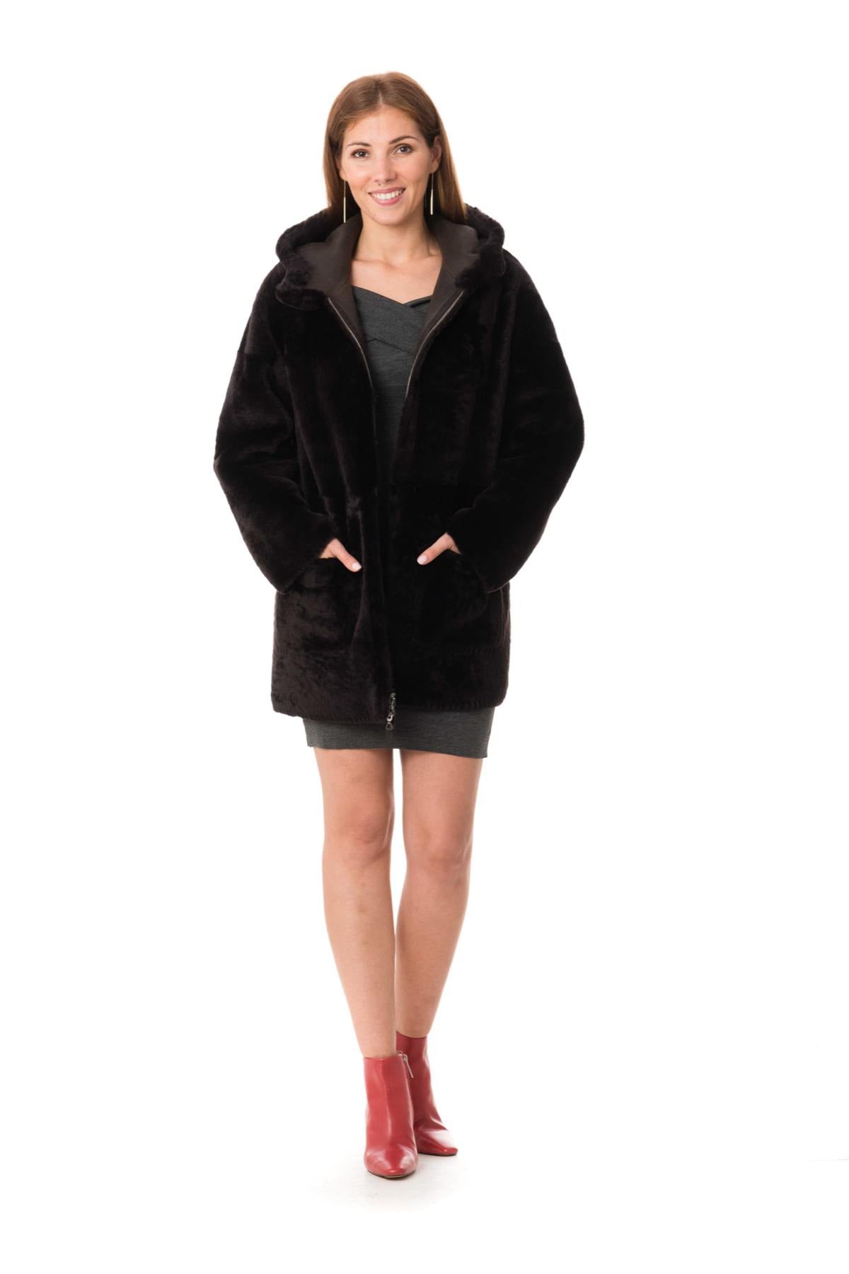 Cazadora Mujeres Ventcouvert DRUPI BURNISHED 560 BROWN — vista 4