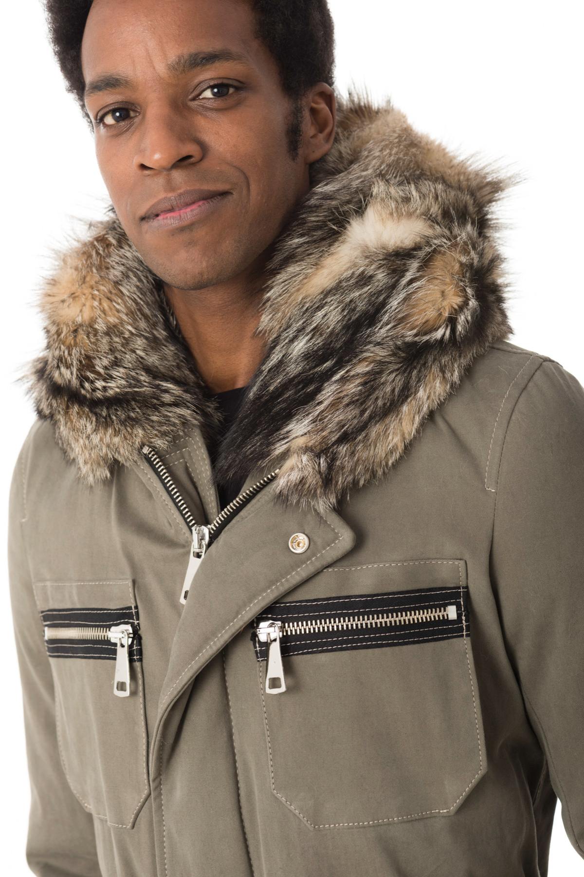Giacche Uomo Wild Arctic By Flo & Clo ROBIN TEX + FUR VERDE — vista 6