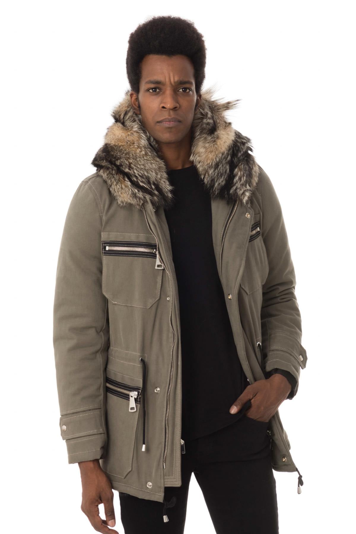 Giacche Uomo Wild Arctic By Flo & Clo ROBIN TEX + FUR VERDE — vista 1
