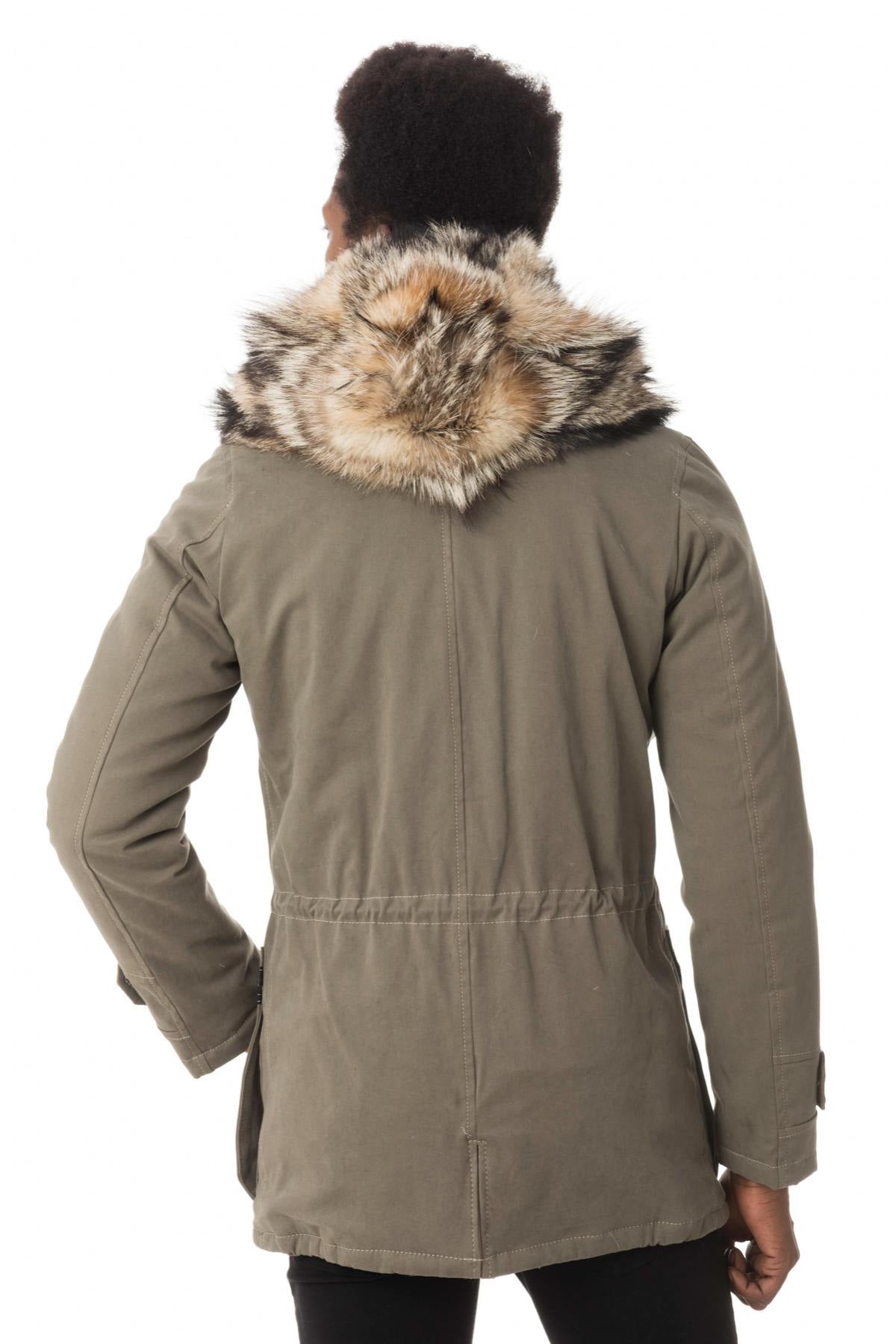 Giacche Uomo Wild Arctic By Flo & Clo ROBIN TEX + FUR VERDE — vista 5