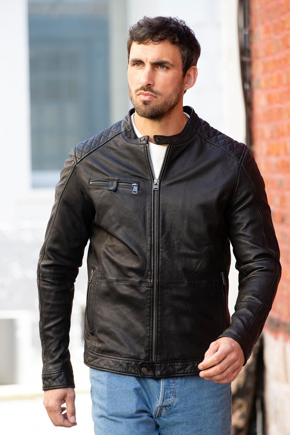 Herren Jacke Cityzen NELSON BLACK ZZ — Ansicht 1