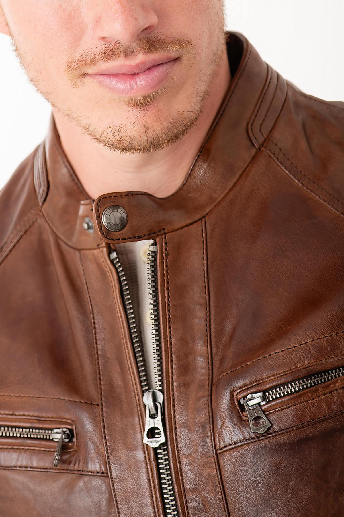 Giacche Uomo Daytona COLLINS LAMB PAOLO DARK COGNAC — vista 6