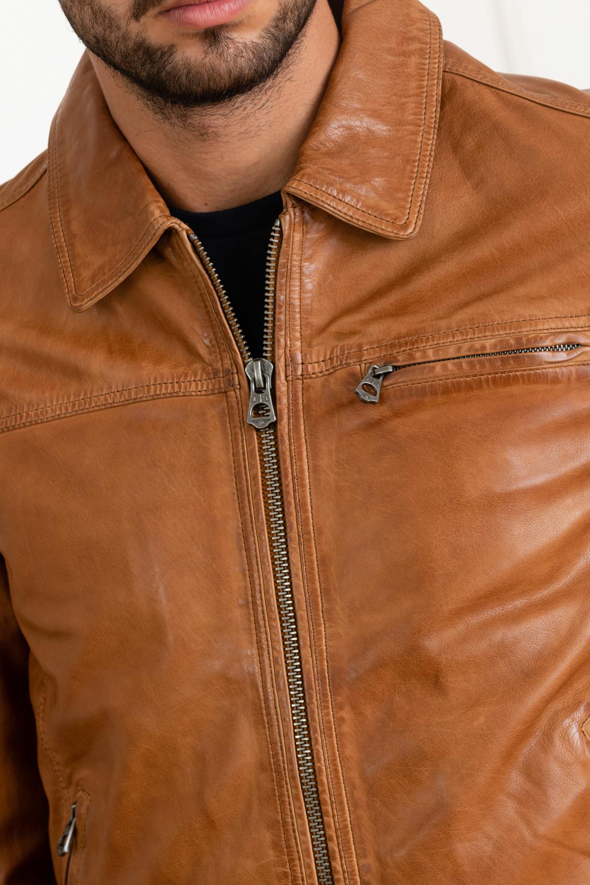 Giacche Uomo Daytona MAJOR SHEEP TIGER COGNAC — vista 7