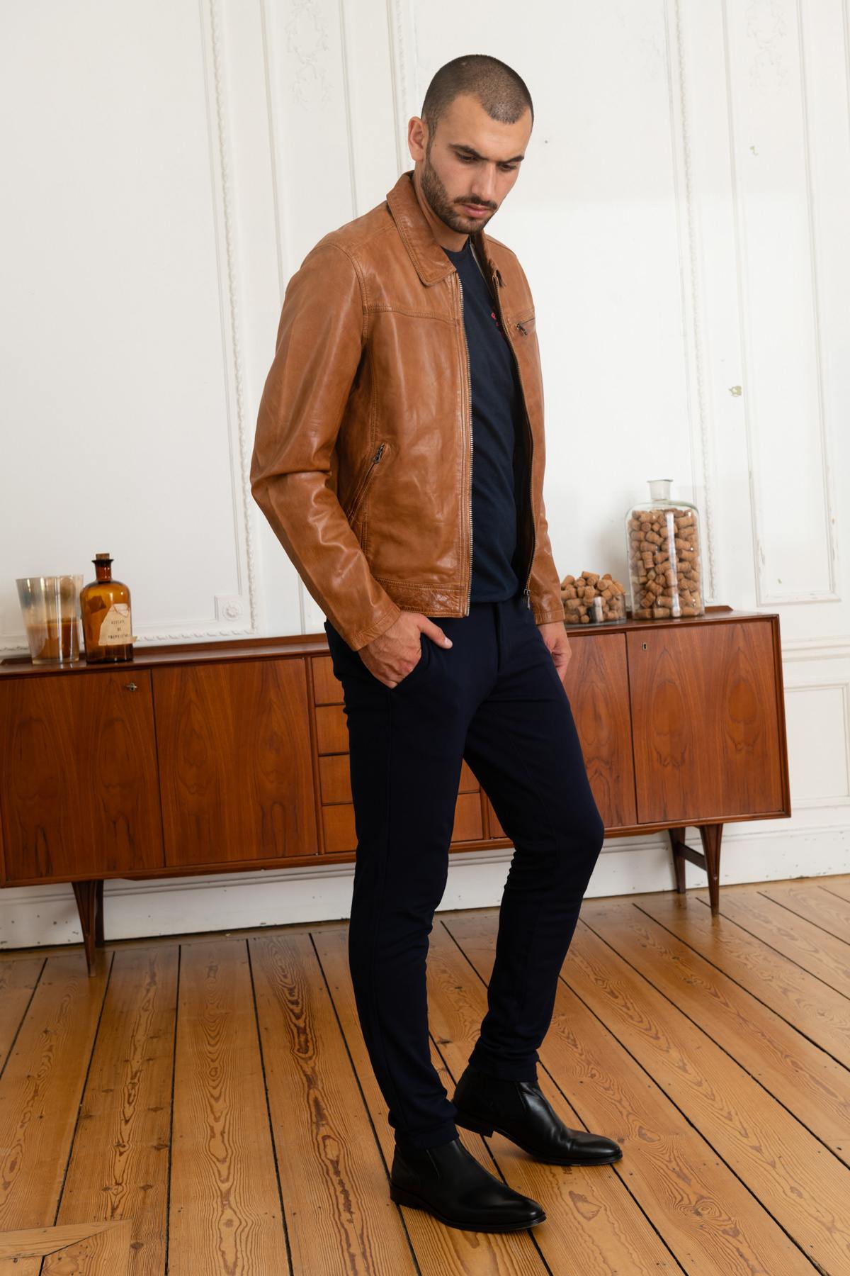 Giacche Uomo Daytona MAJOR SHEEP TIGER COGNAC — vista 2