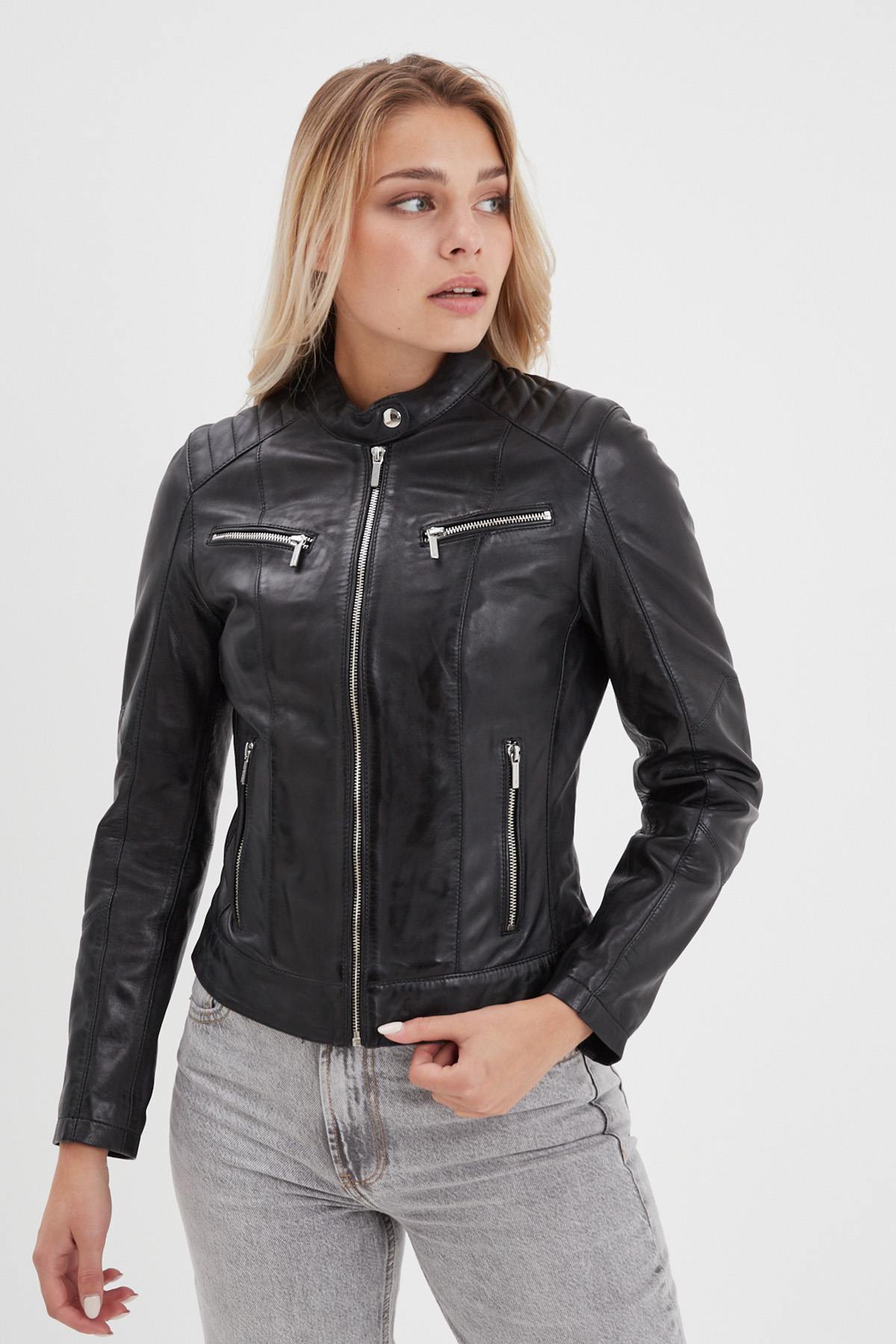 Blouson Femme Rose Garden JODY LAMB CASTEL BLACK — vue 3