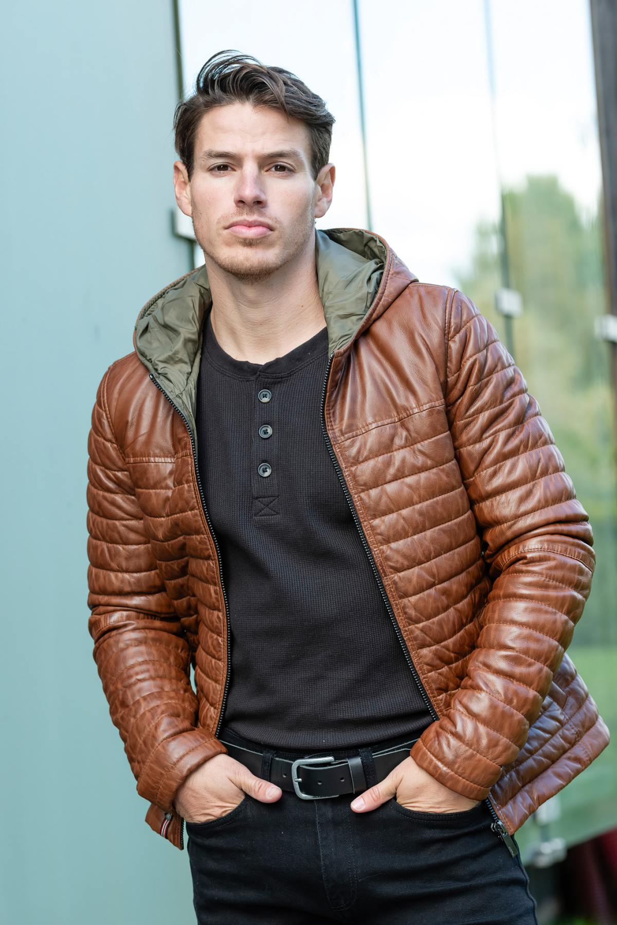 Herren Jacke Oakwood AURELIEN 3 COGNAC 507 — Ansicht 7