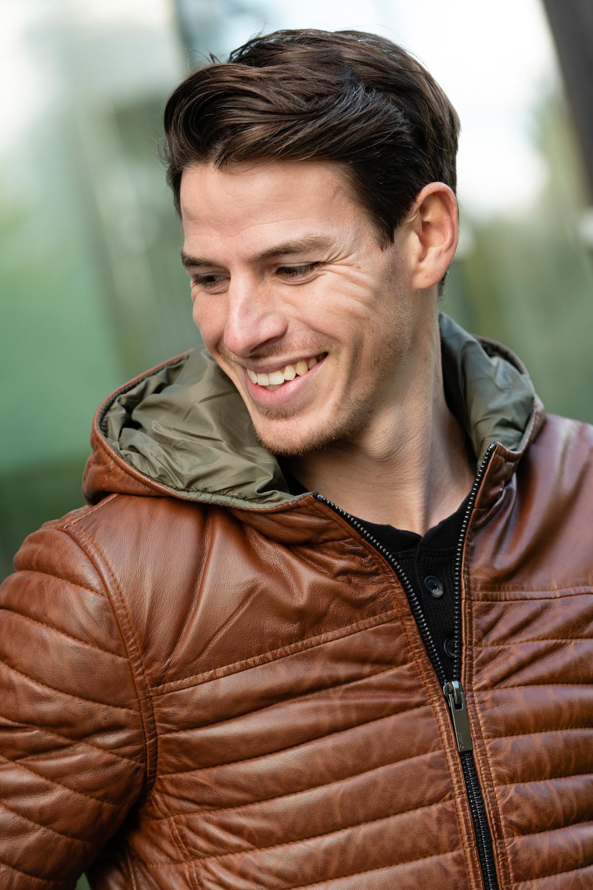 Herren Jacke Oakwood AURELIEN 3 COGNAC 507 — Ansicht 4