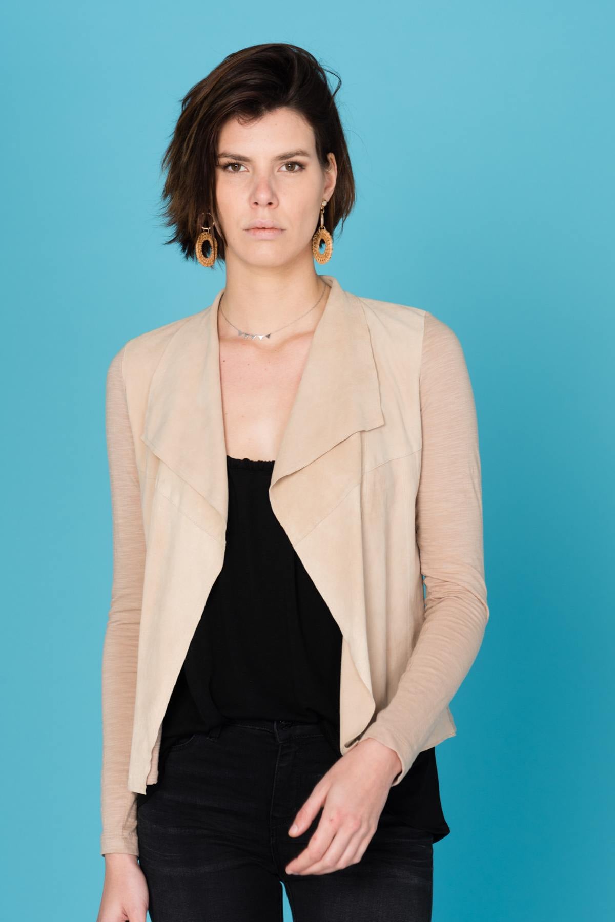 Chaqueta Mujeres Oakwood MYOSOTIS BEIGE 513 — vista 4