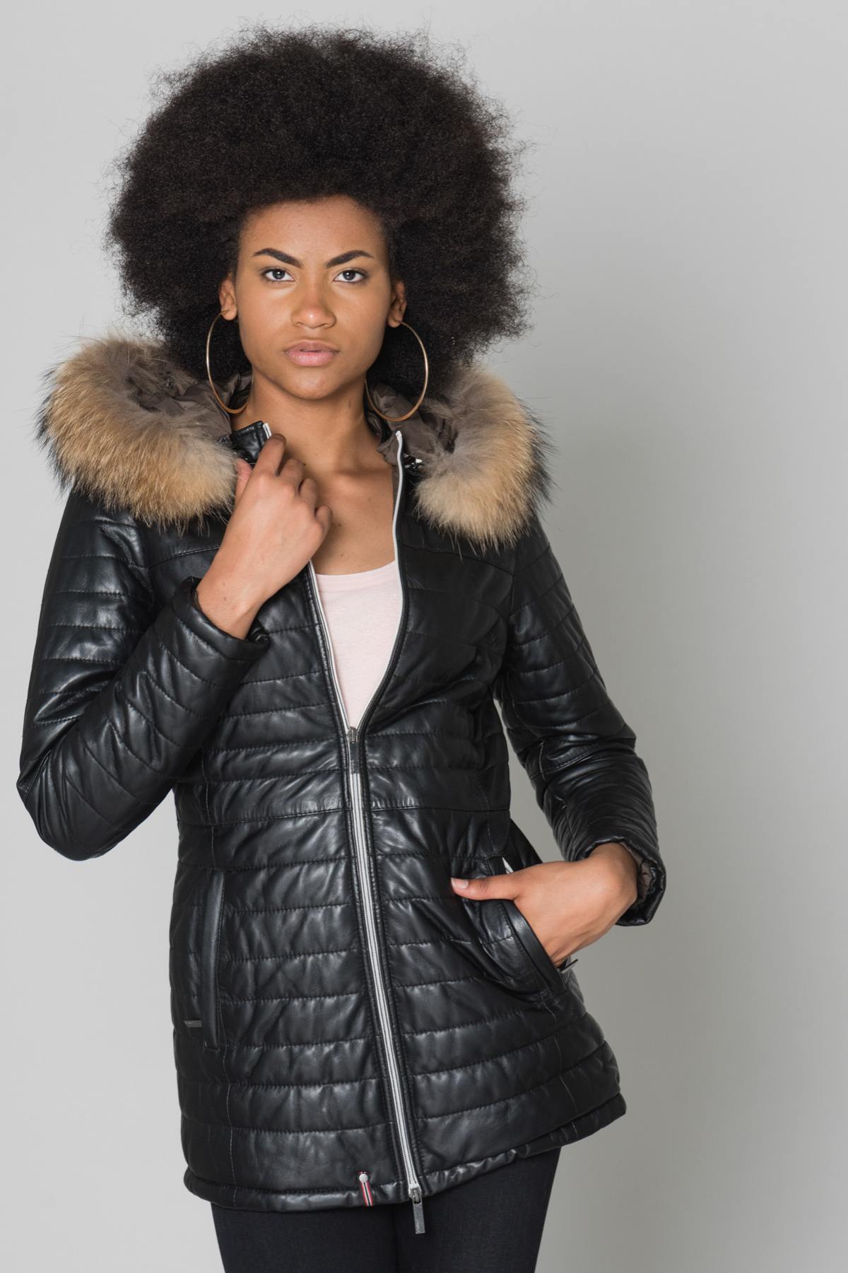 Damen Mantel Oakwood POPPY 1 NOIR 501 — Ansicht 5