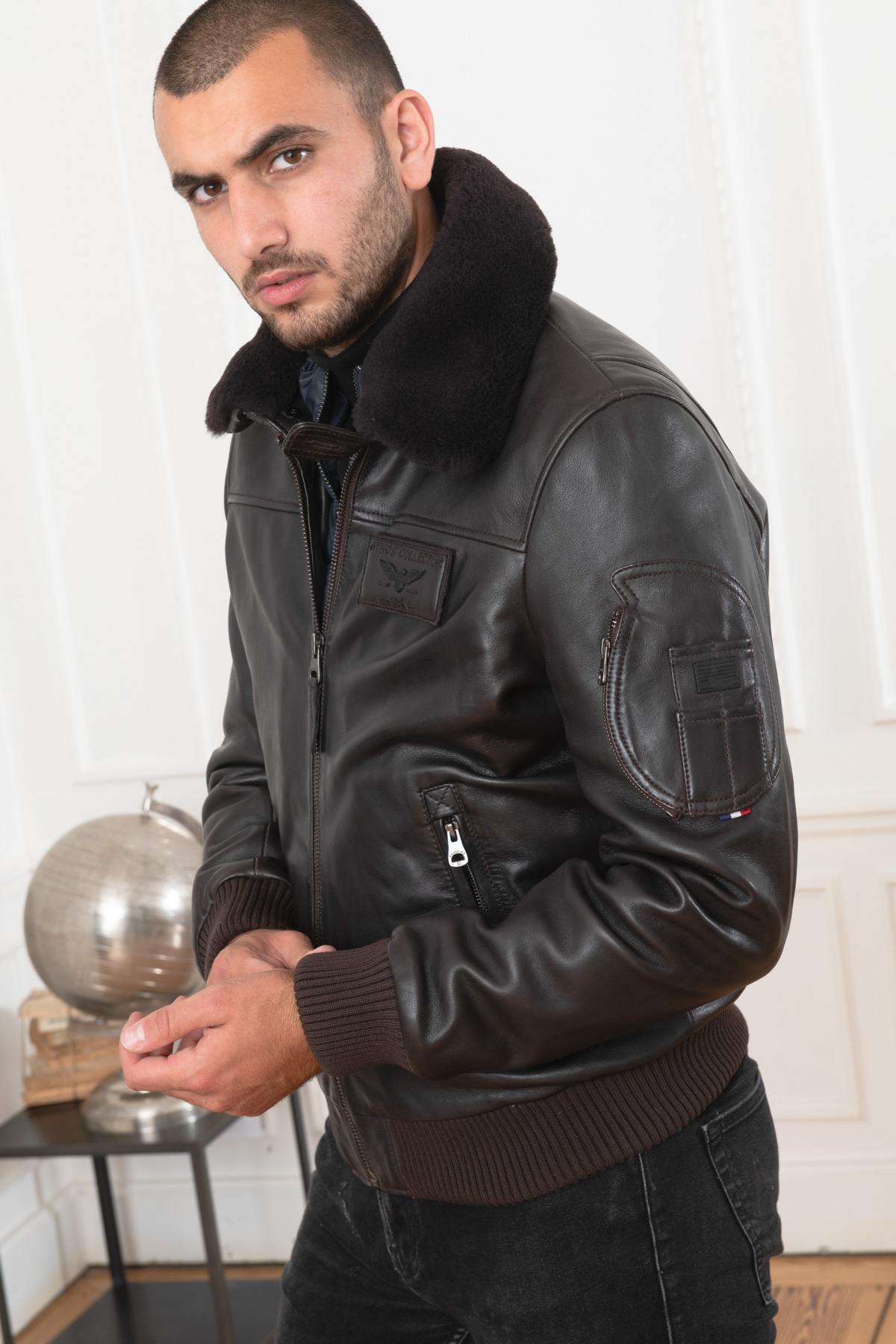 Herren Jacke Patrouille De France RAFAL YCON BROWN — Ansicht 4
