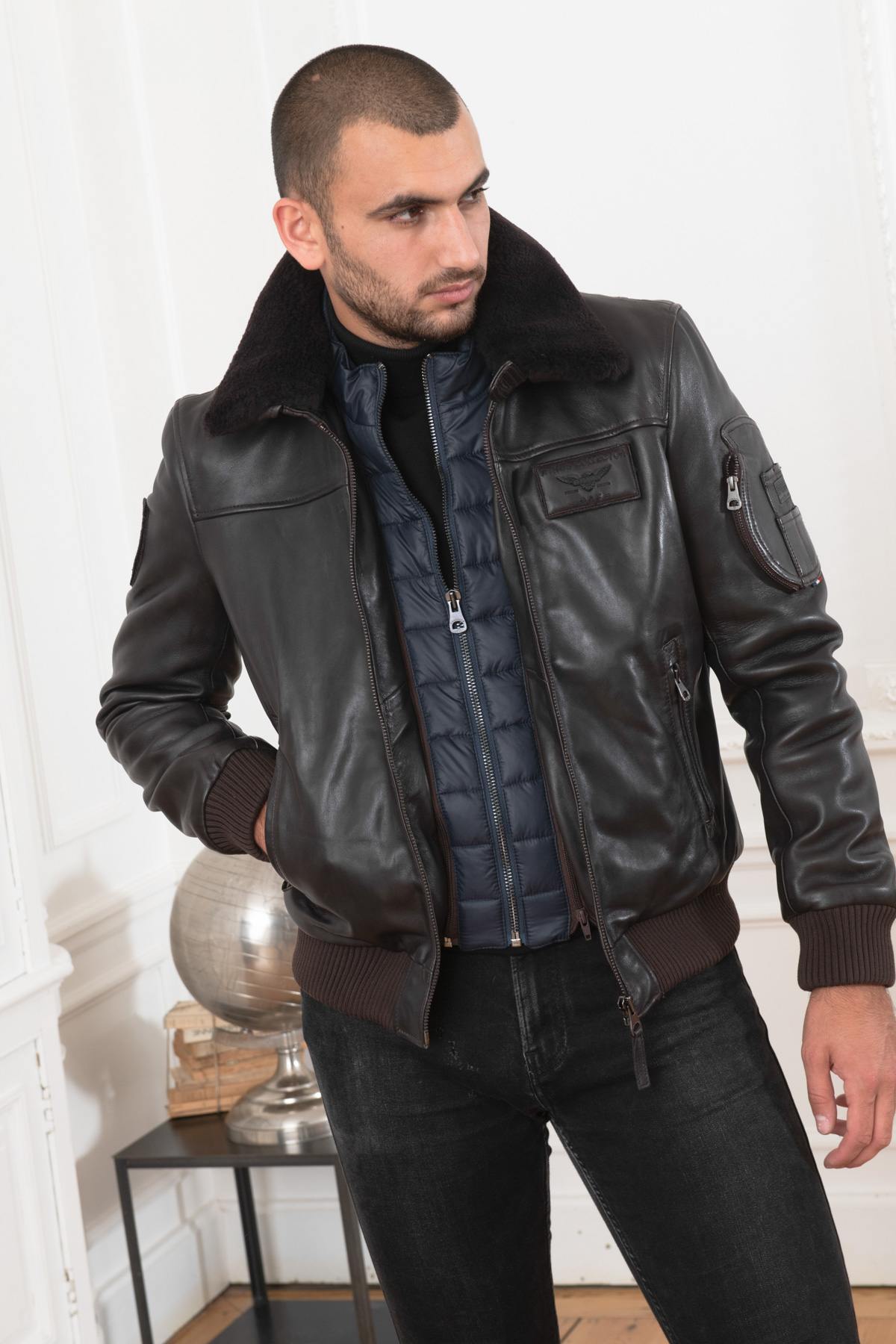 Herren Jacke Patrouille De France RAFAL YCON BROWN — Ansicht 8