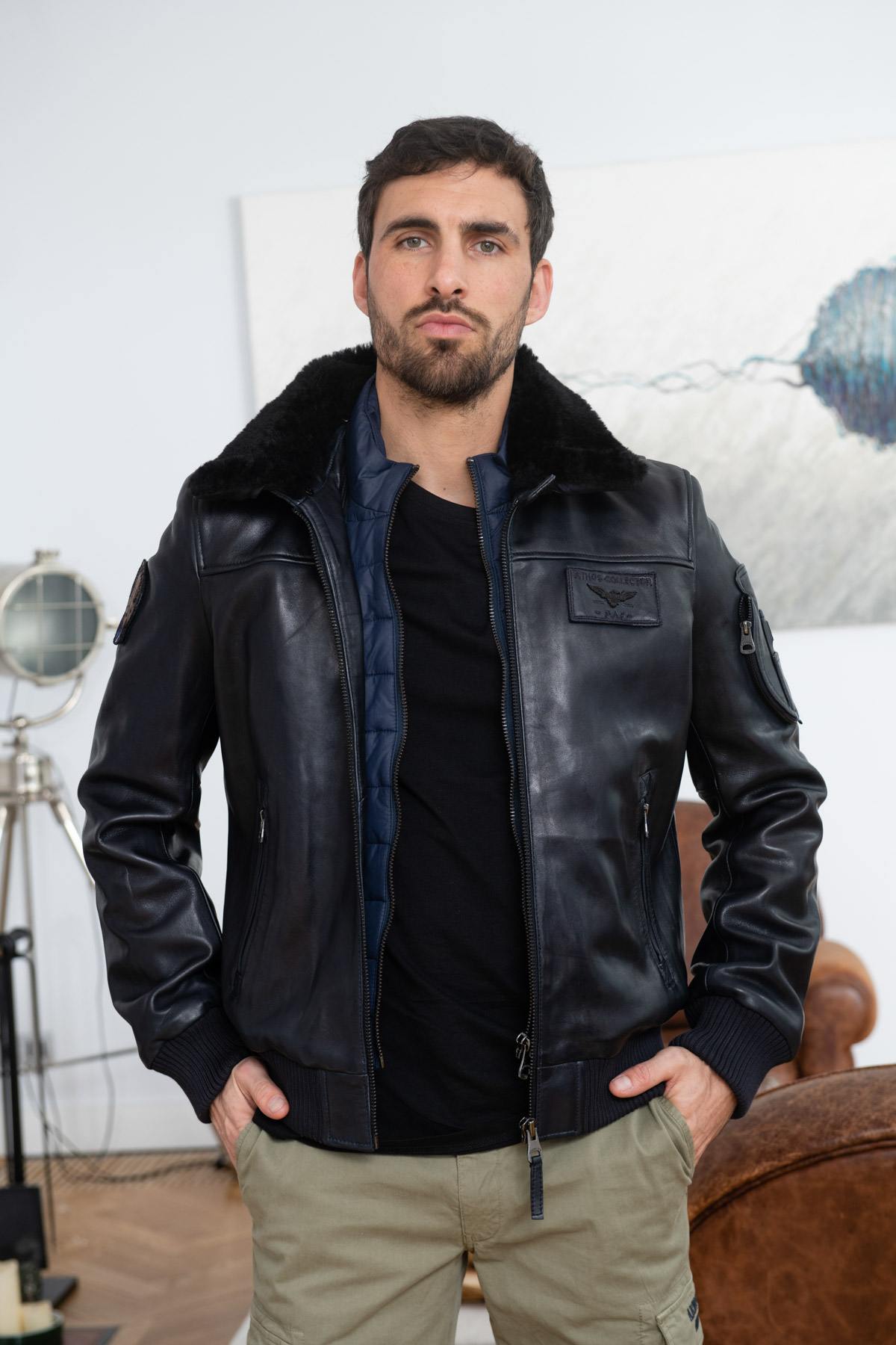 Chaqueta Hombre Patrouille De France RAFAL YCON NAVY BLUE  — vista 2