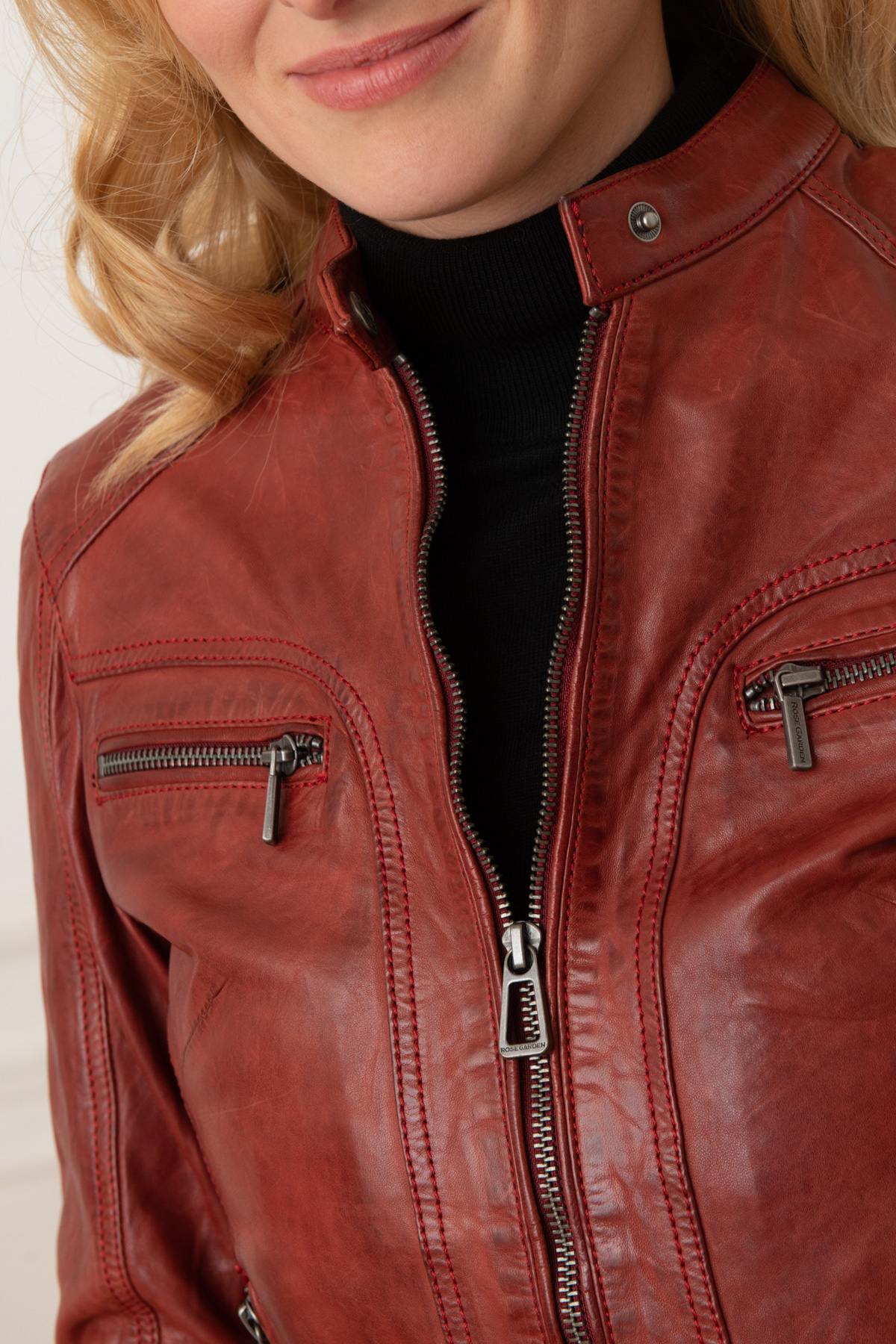 Chaqueta Mujeres Rose Garden SILENE SHEEP AOSTA RED CHILI PEPPER  — vista 7