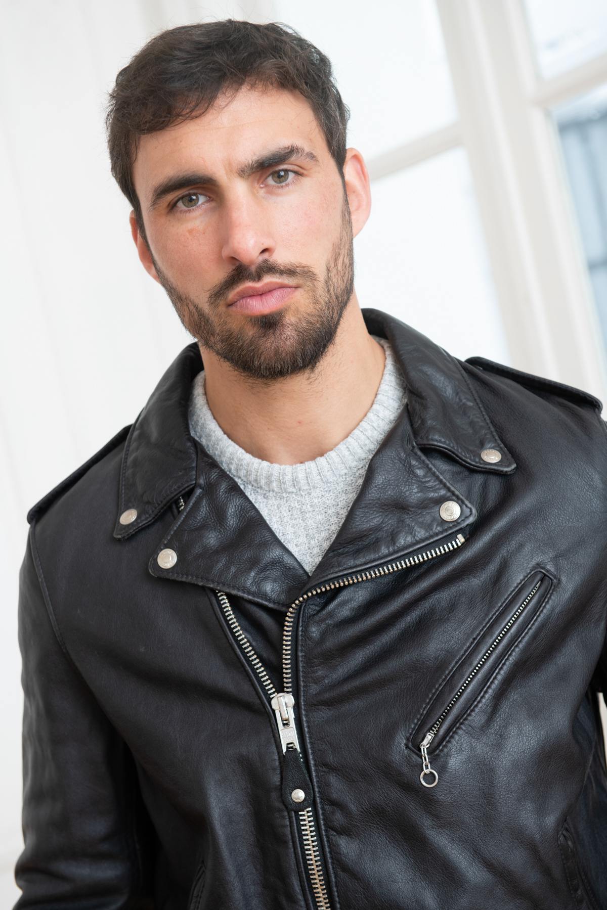 Chaqueta Hombre Schott 626VN BLACK — vista 7