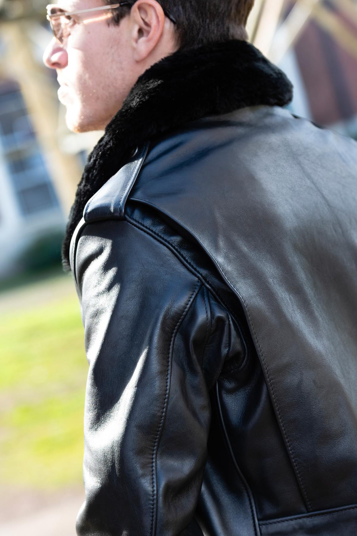 Blouson Homme Schott 184SM BLACK — vue 16