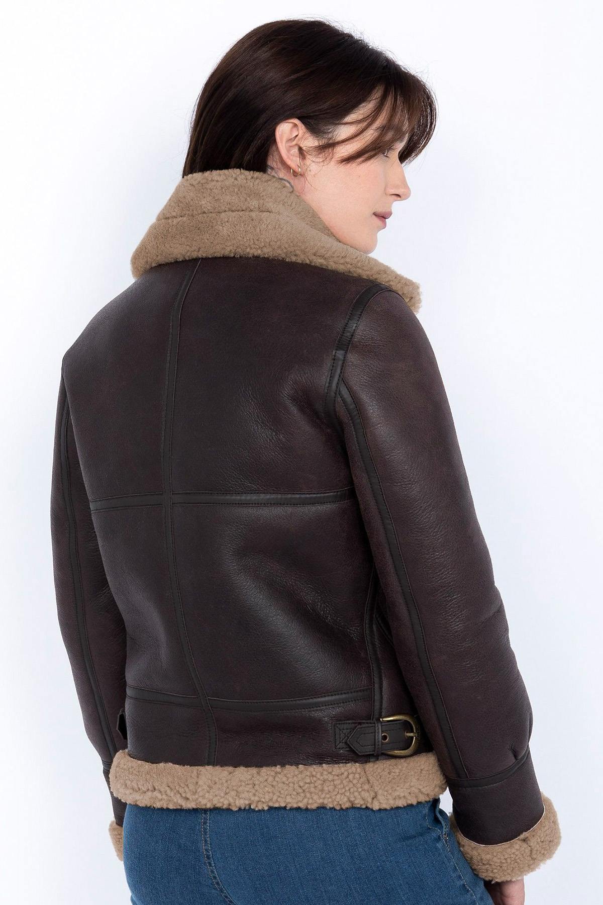 Chaqueta Mujeres Schott LCW1257 CORDOVAN — vista 3
