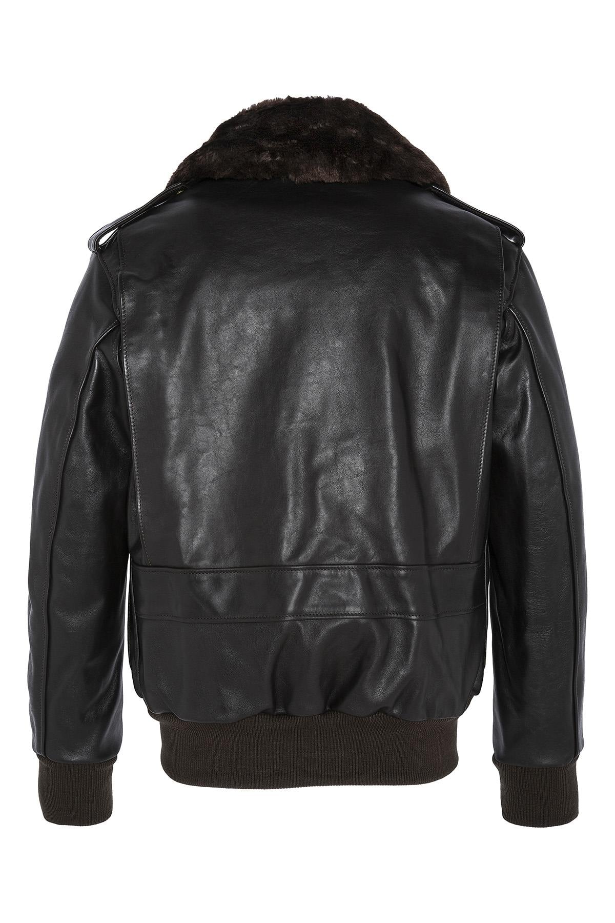 Chaqueta Hombre Schott 184SM BROWN — vista 4