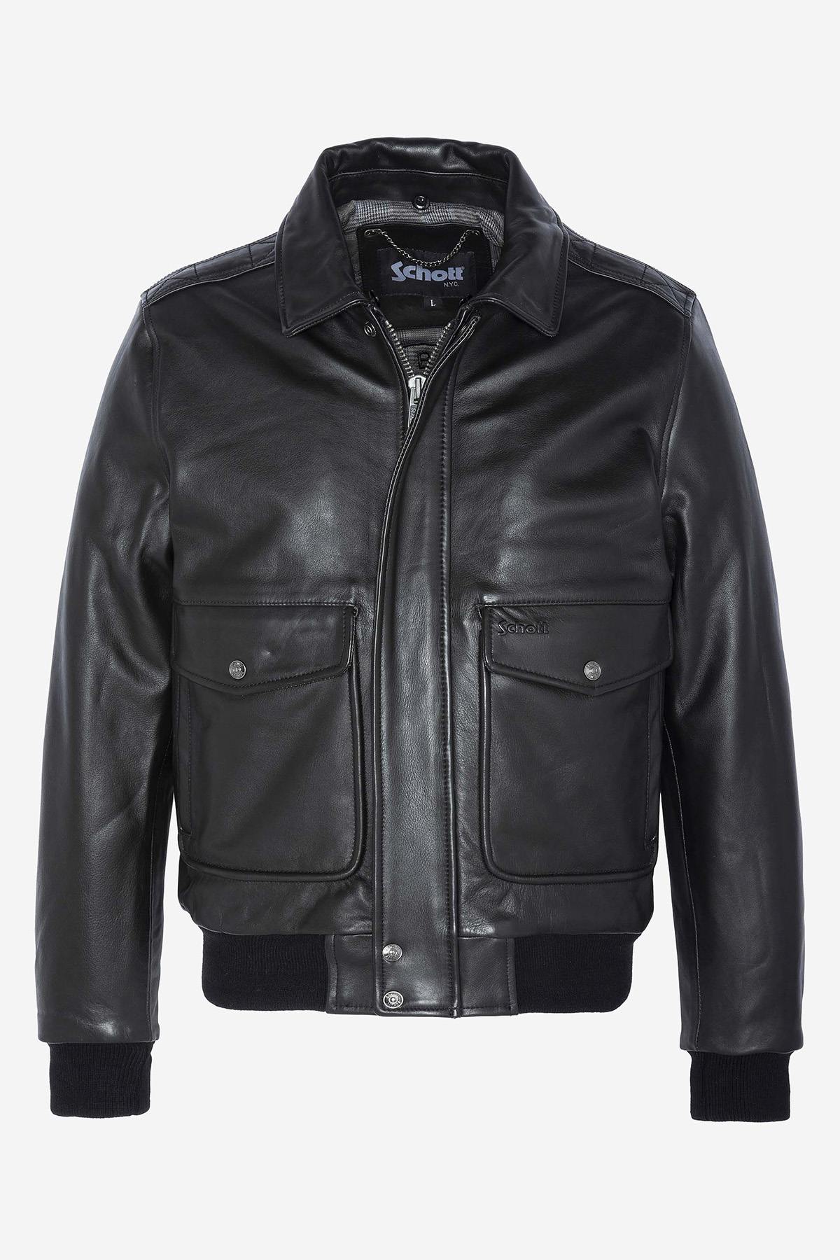 Chaqueta Hombre Schott LC5331X ANT BLACK — vista 8
