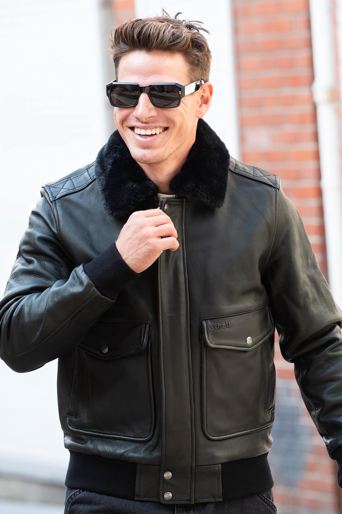 Chaqueta Hombre Schott LC5331X ANT BLACK — vista 3