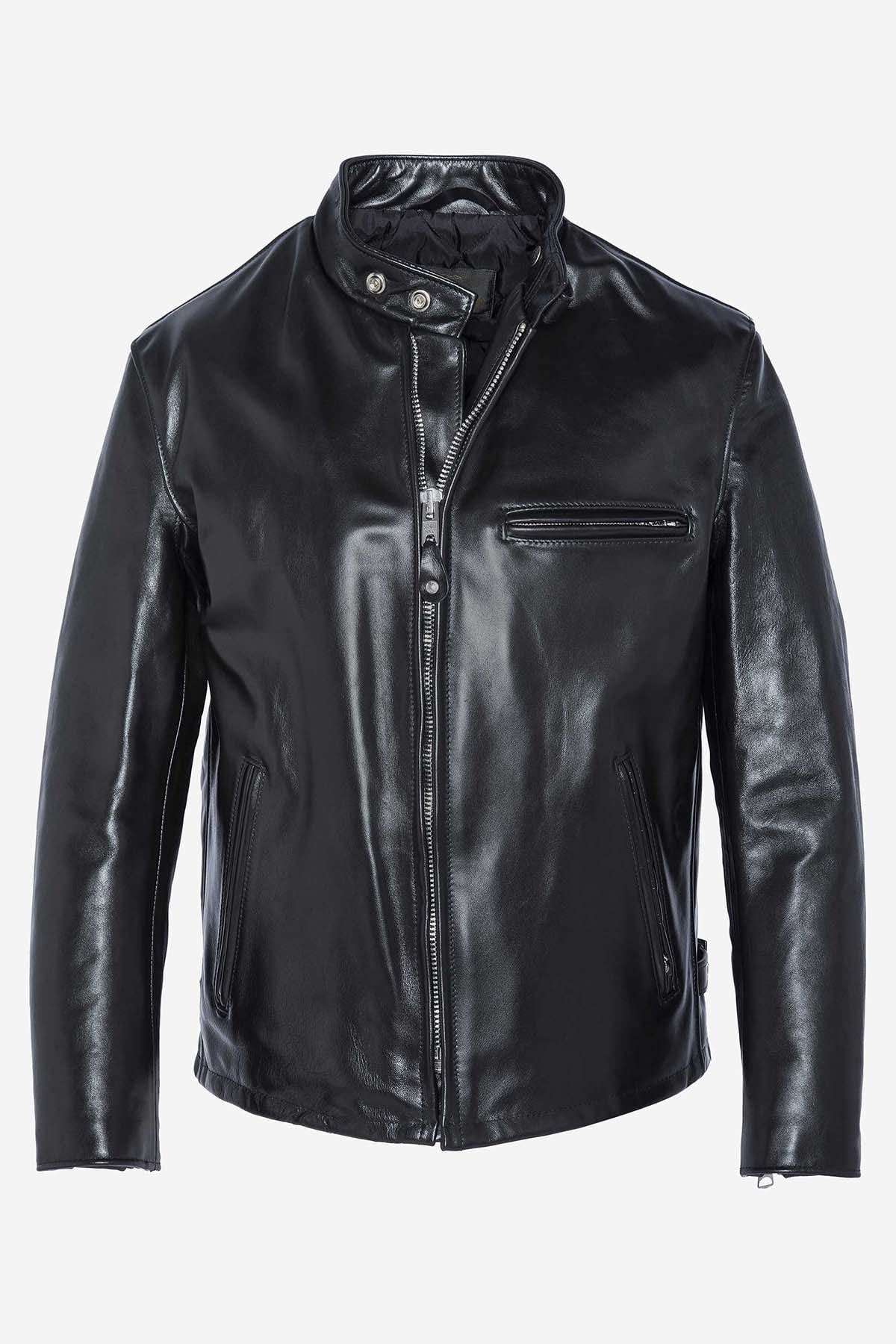 Chaqueta Hombre Schott 641HH NOIR — vista 3