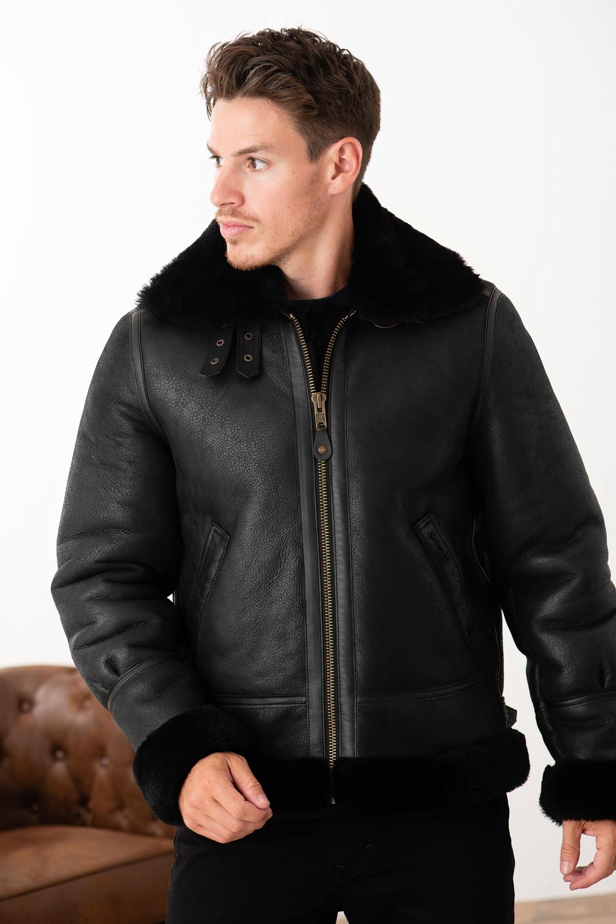 Chaqueta Hombre Schott LC1259 BLACK — vista 9