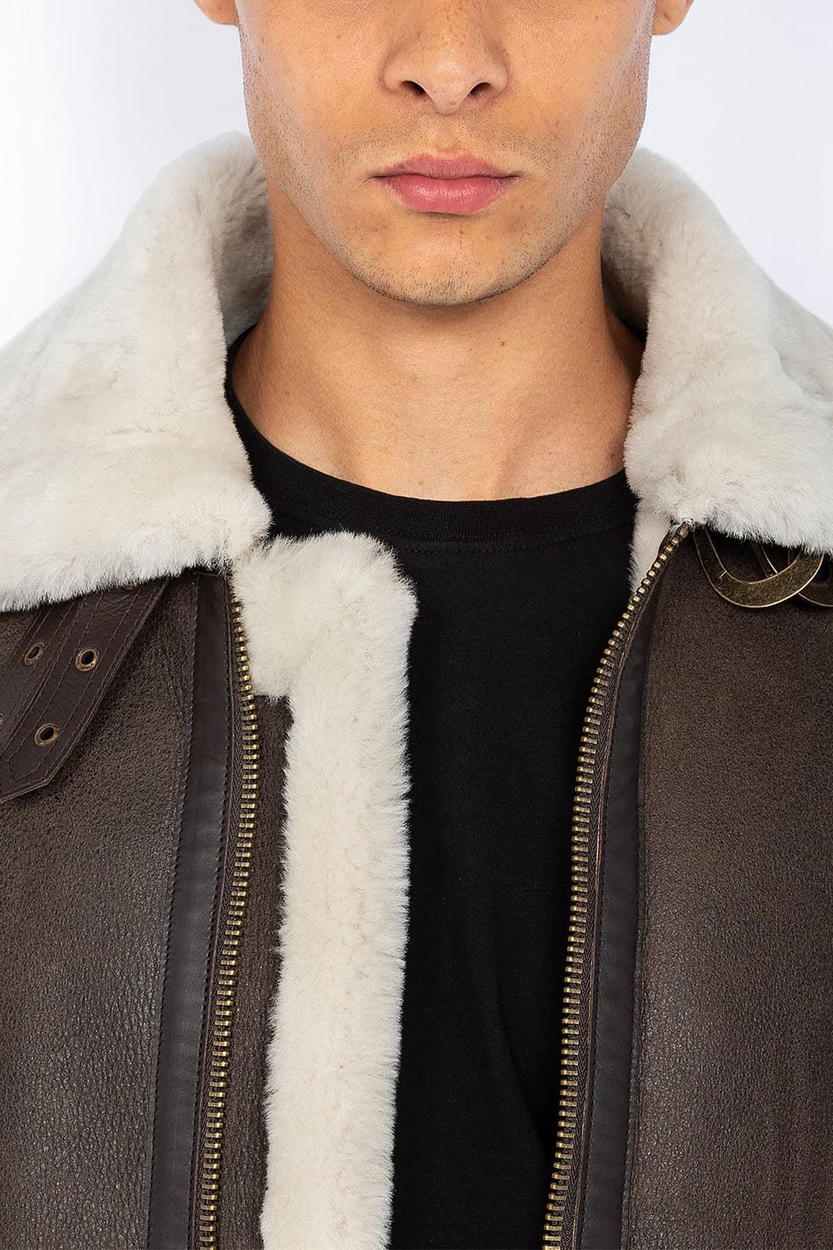 Chaqueta Hombre Schott LC1259 BROWN — vista 5