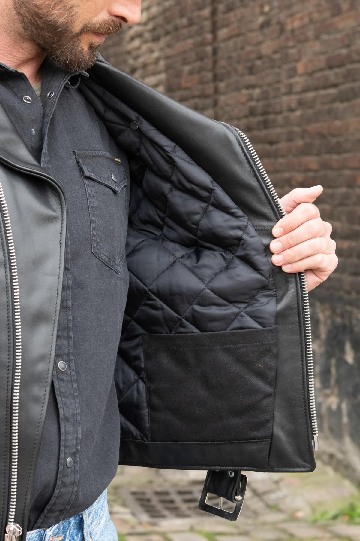 Herren Jacke Schott 613 NOIR  — Ansicht 5