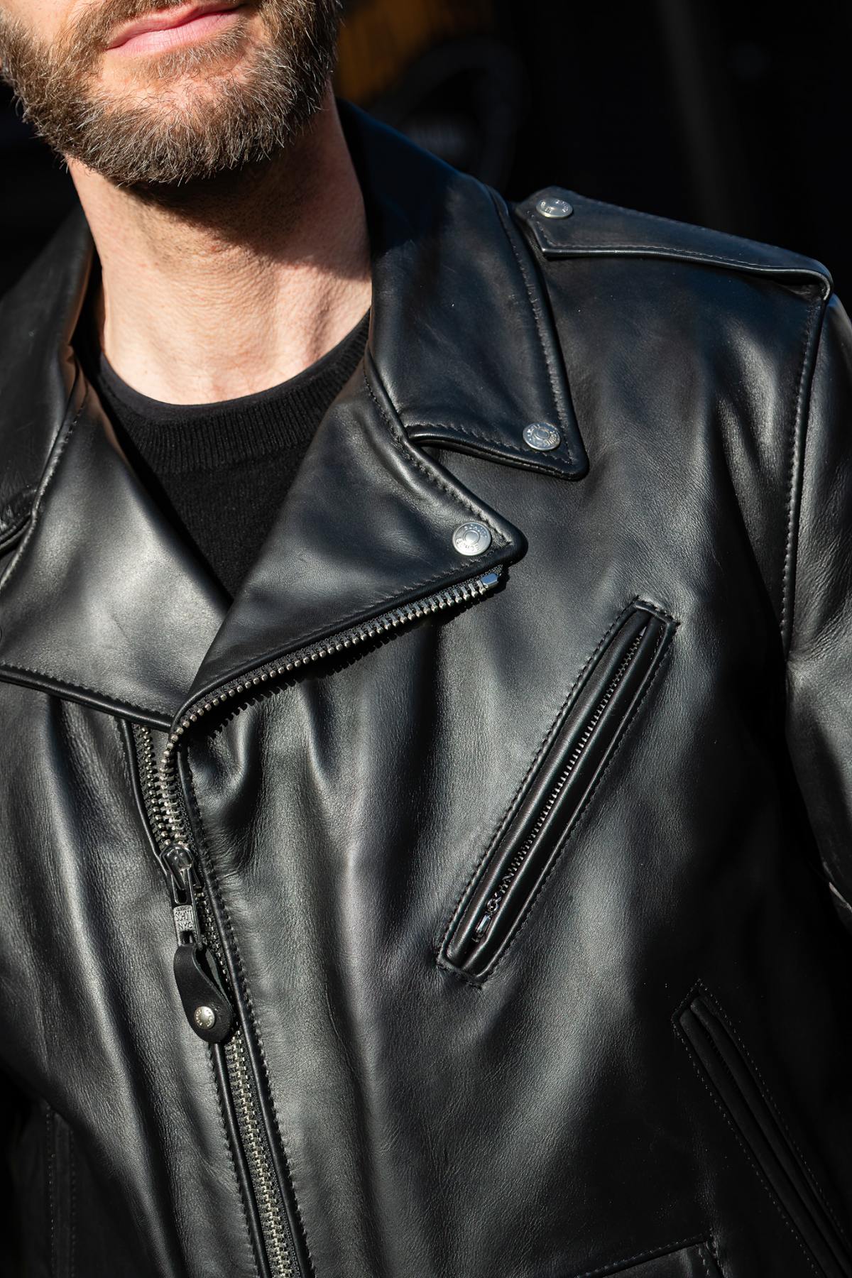 Blouson Homme Schott PERFECTO 118 NOIR — vue 4