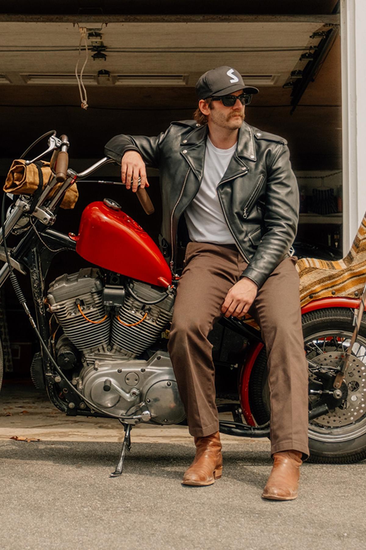 Giacche Uomo Schott PERF 618 NOIR — vista 2