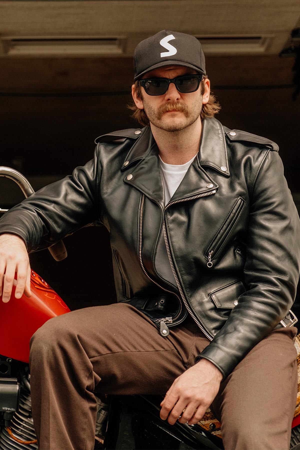 Giacche Uomo Schott PERF 618 NOIR — vista 1