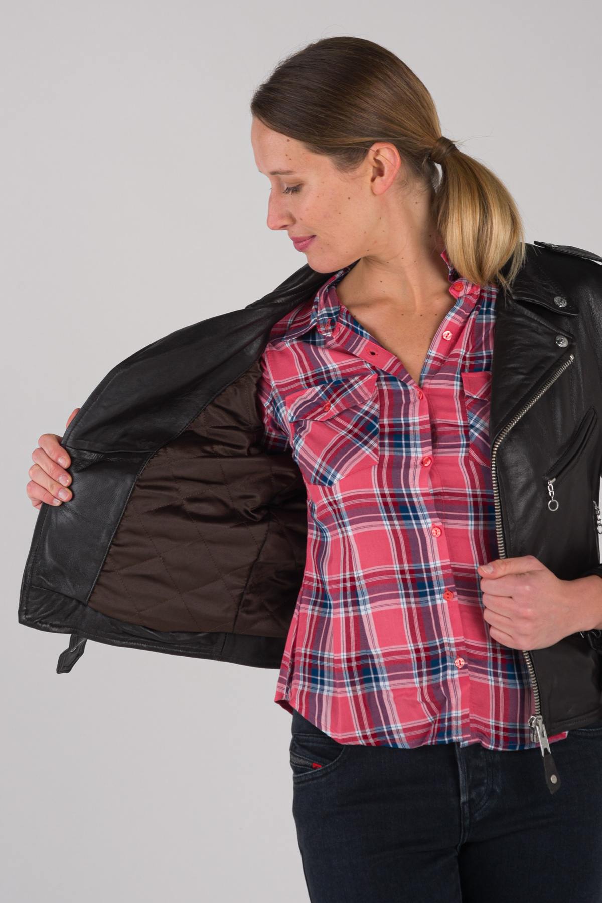 Giacche Donna Schott LCW8600 BROWN — vista 6