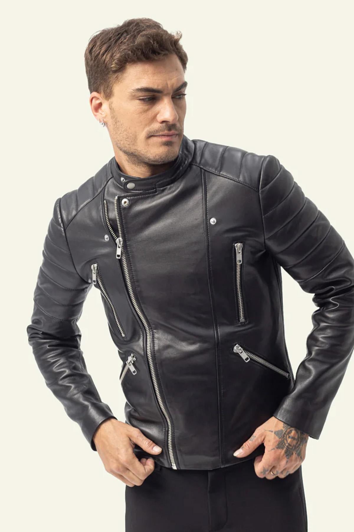 Giacche Uomo Serge Pariente GLADIATOR AG BLACK  — vista 2