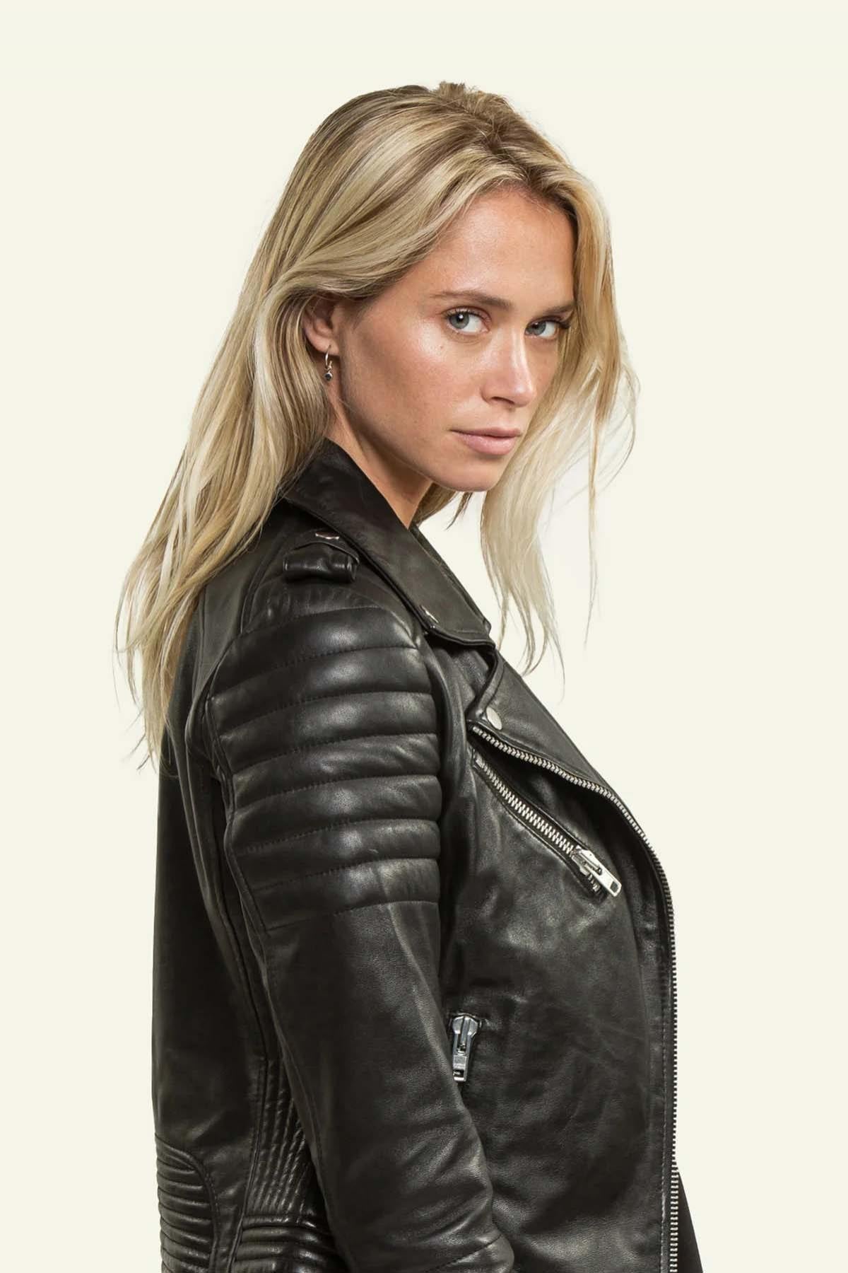 Damen Jacke Serge Pariente HIPSTER GIRL NOIR — Ansicht 4