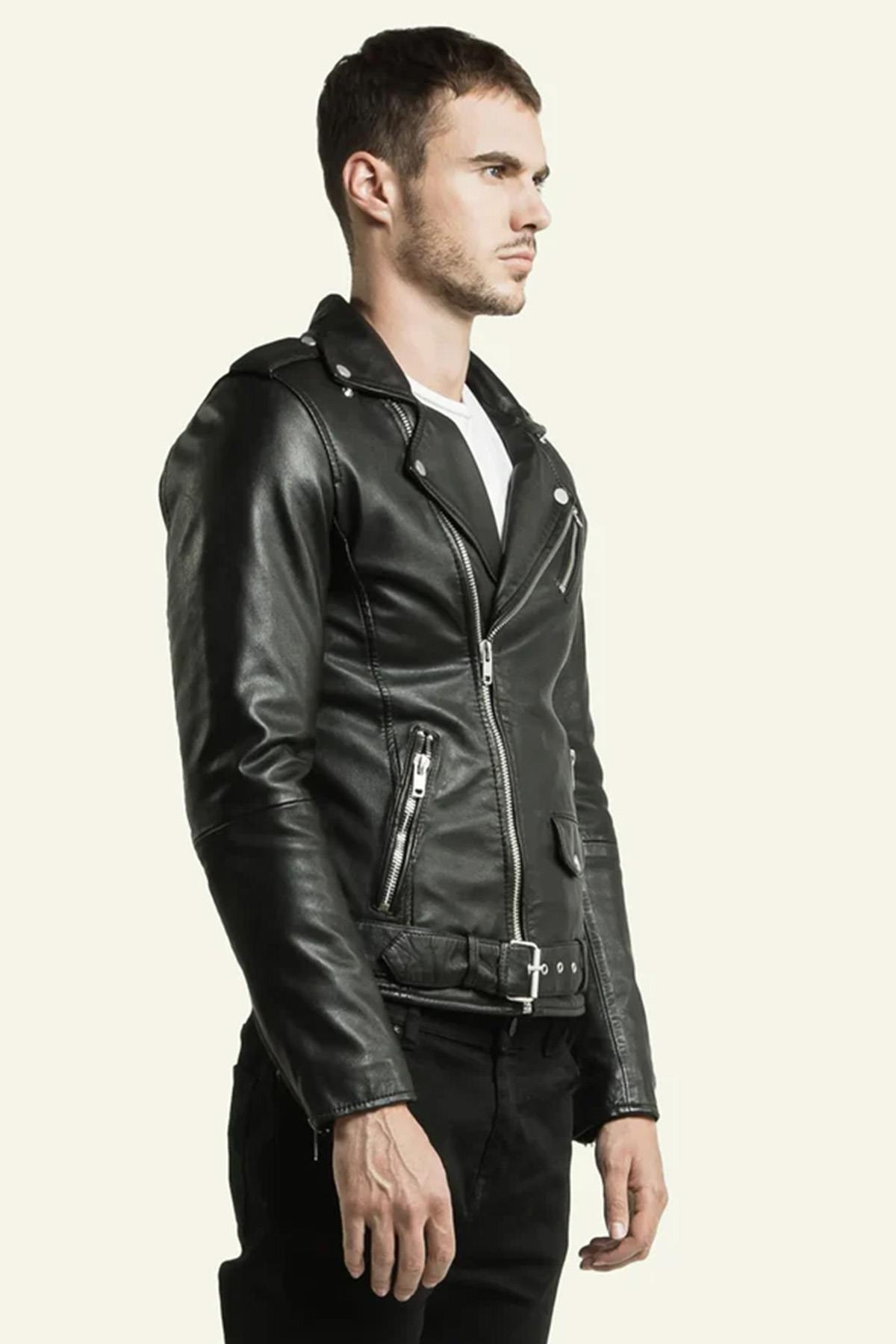 Blouson Homme Serge Pariente ROCKER BLACK — vue 4