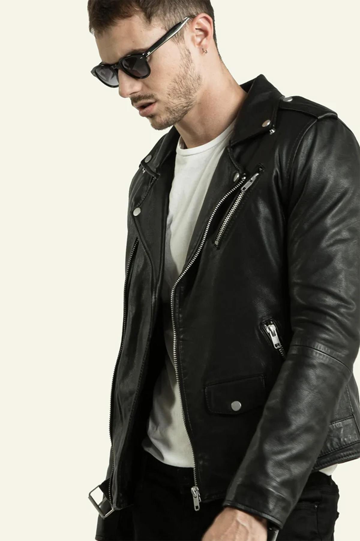 Blouson Homme Serge Pariente ROCKER BLACK — vue 3