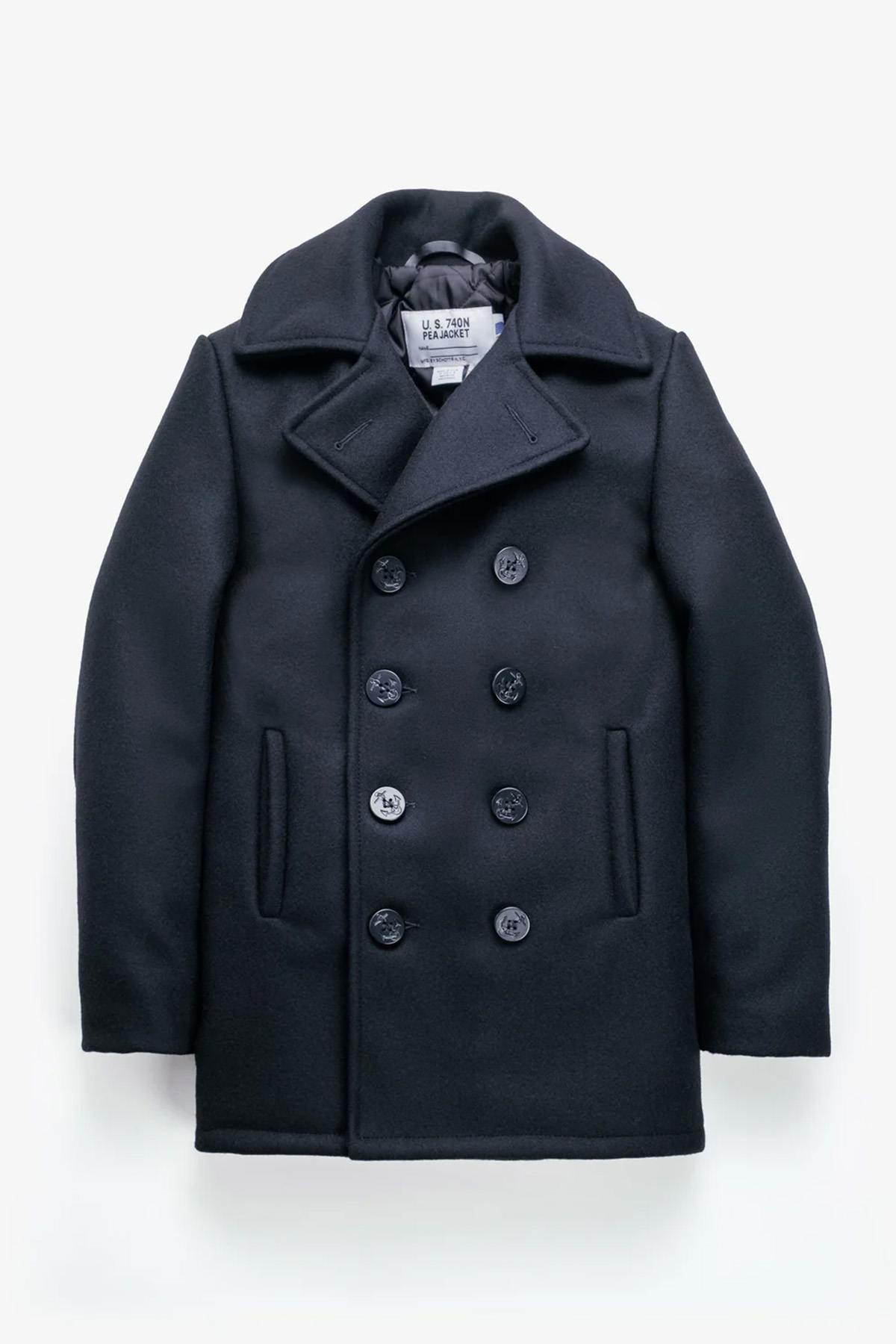 Herren Mantel Schott CABAN 740 MARINE — Ansicht 8