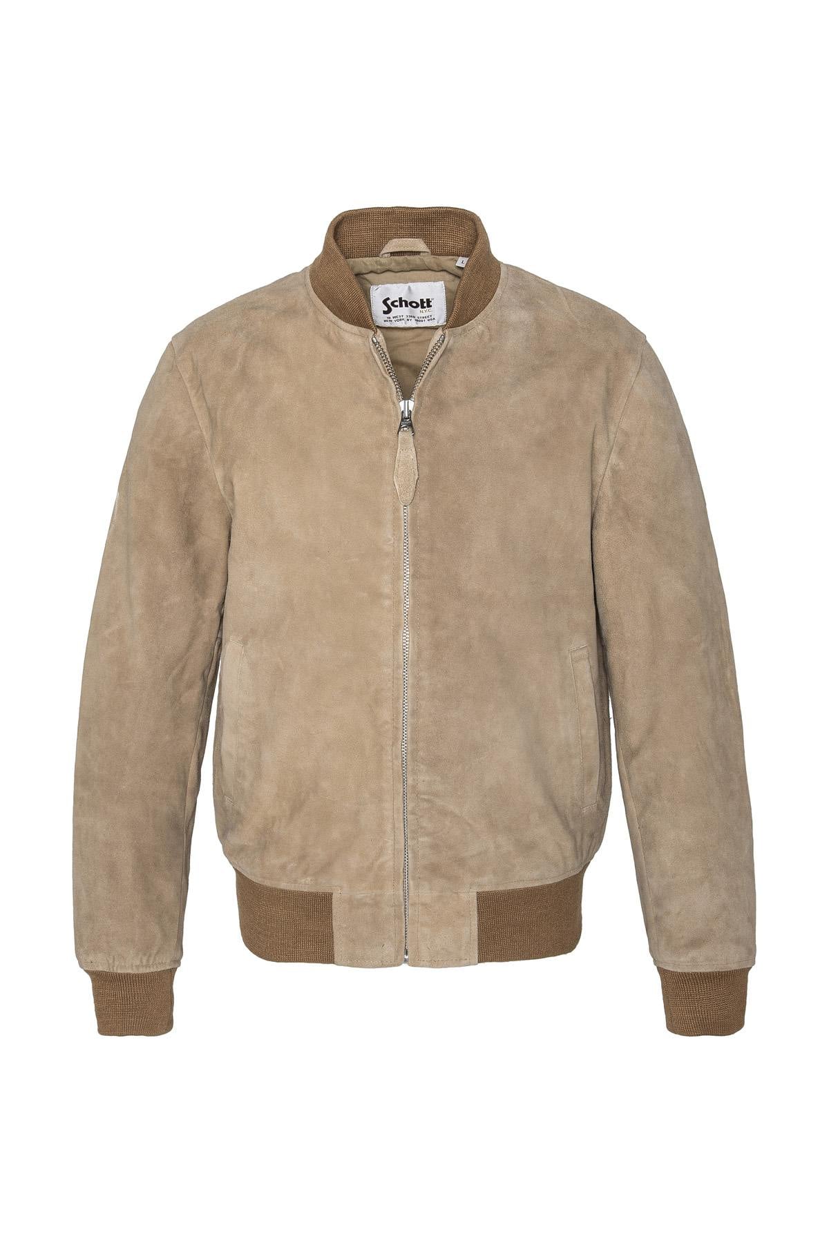 Herren Jacke Schott LC300 BEIGE — Ansicht 1