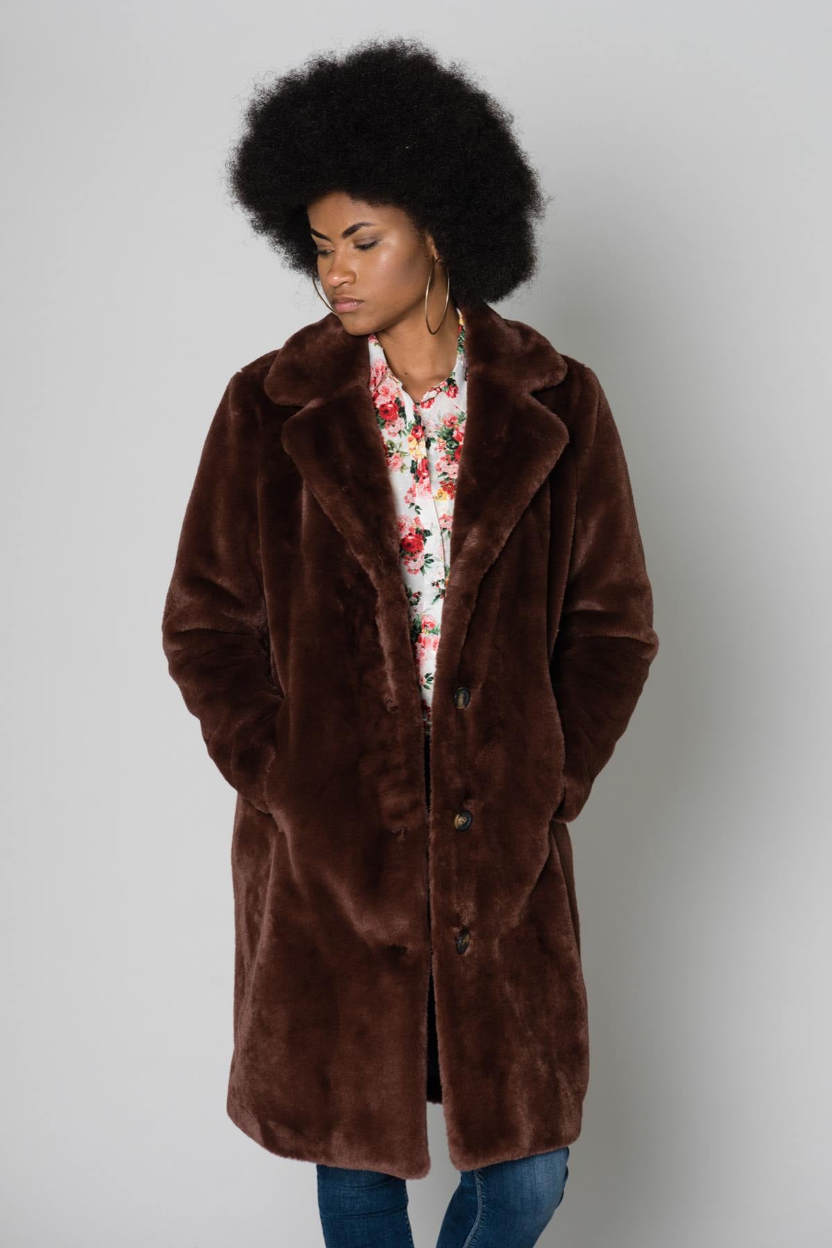 Cazadora Mujeres Oakwood CYBER MARRON 502 — vista 4