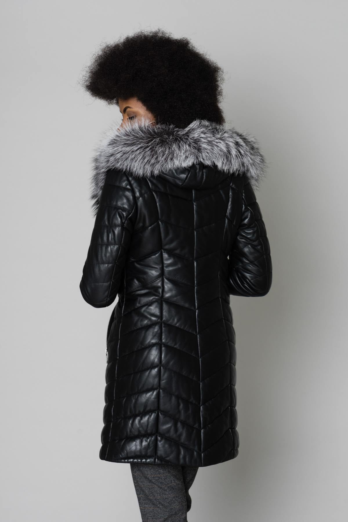 Damen Mantel Cityzen BLONDA AG PERLE RENARD ARGENTE — Ansicht 6