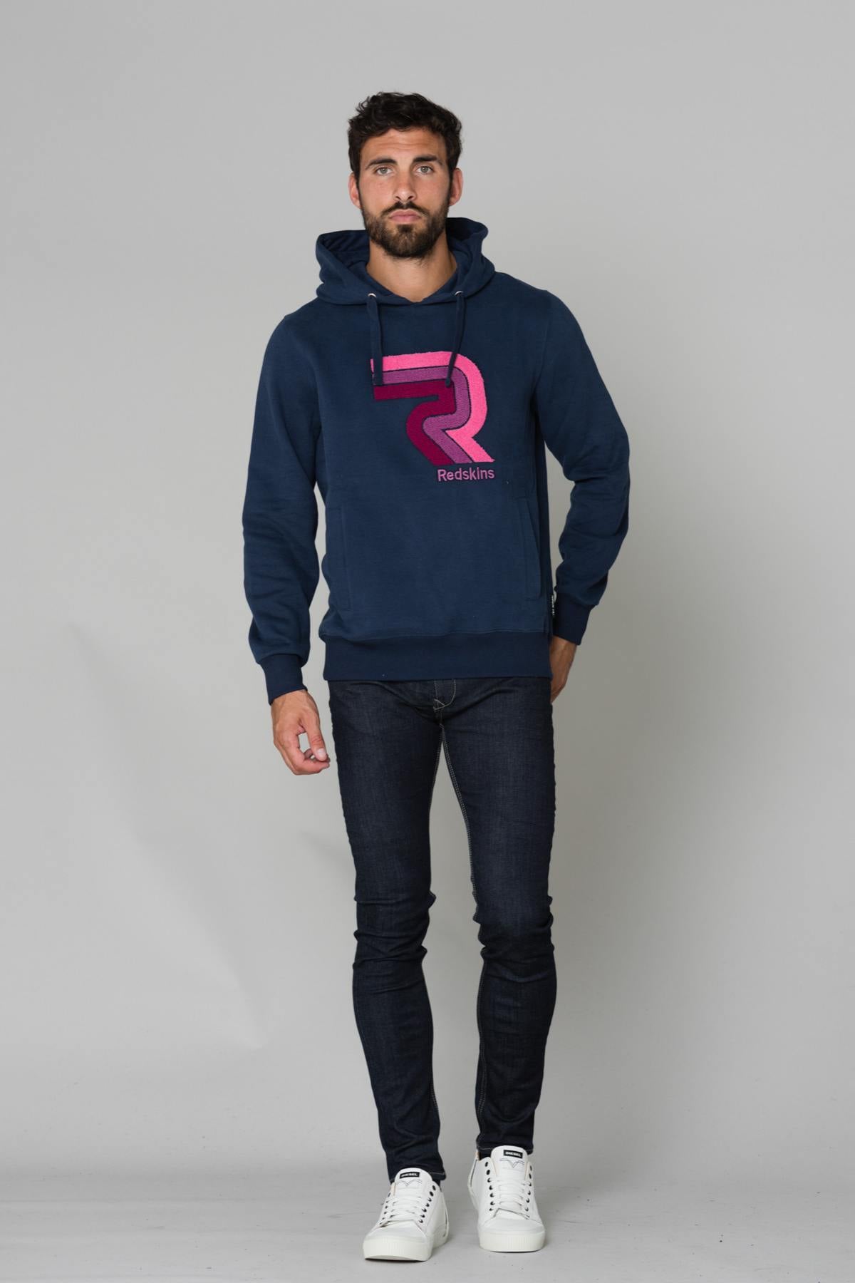 Jersey/sudadera Hombre Redskins SLEEVE SKYLINE NAVY BLUE — vista 2