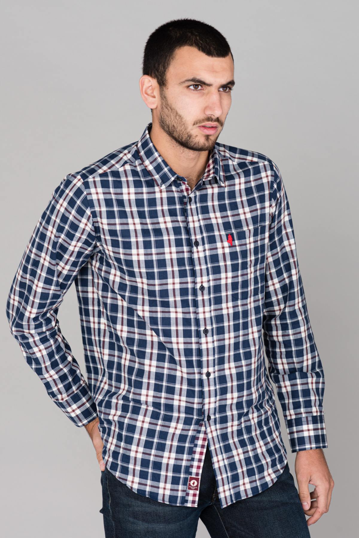 Camisa Hombre Mcs CHEMISE C0174-752 MARINE — vista 1