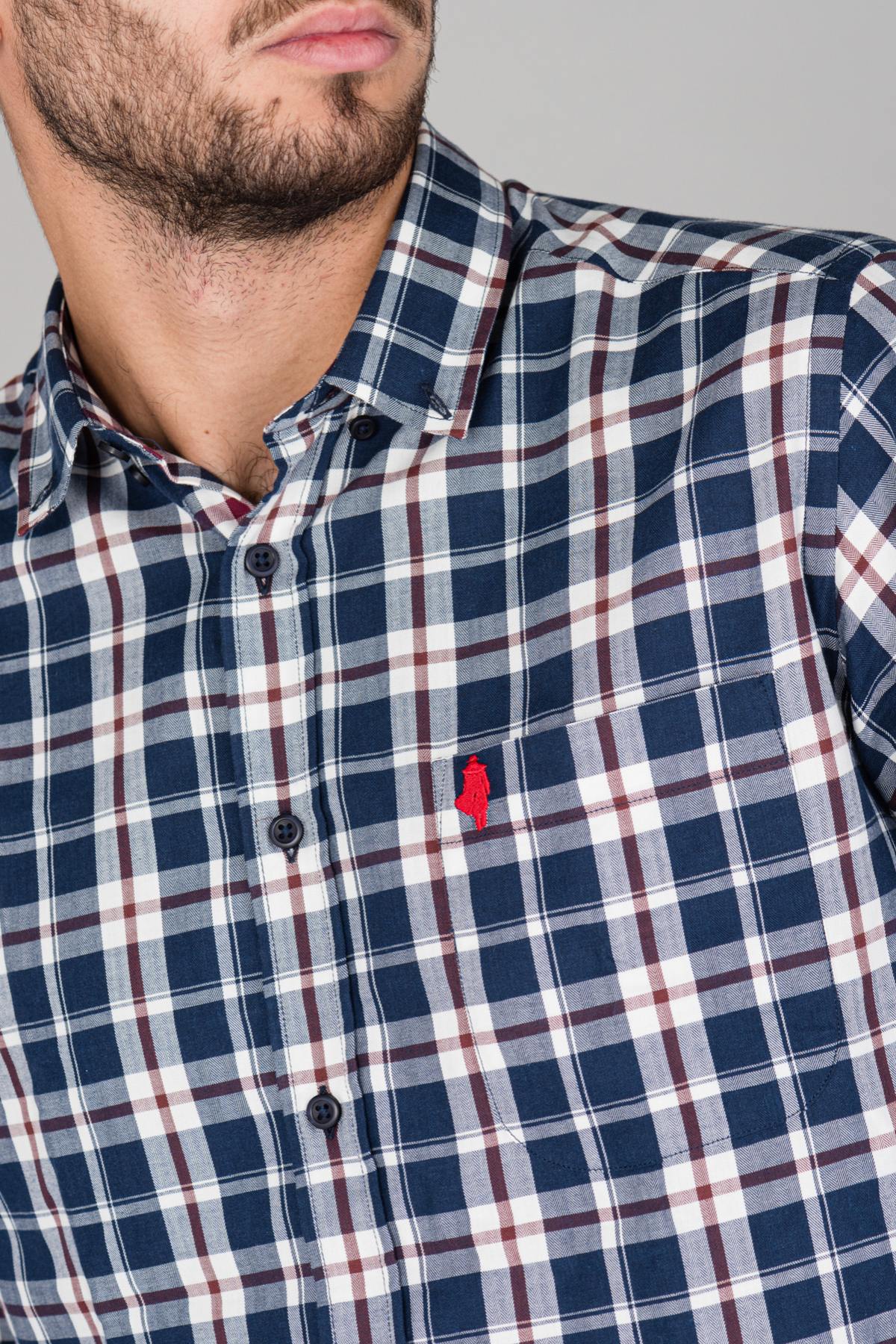 Camisa Hombre Mcs CHEMISE C0174-752 MARINE — vista 4