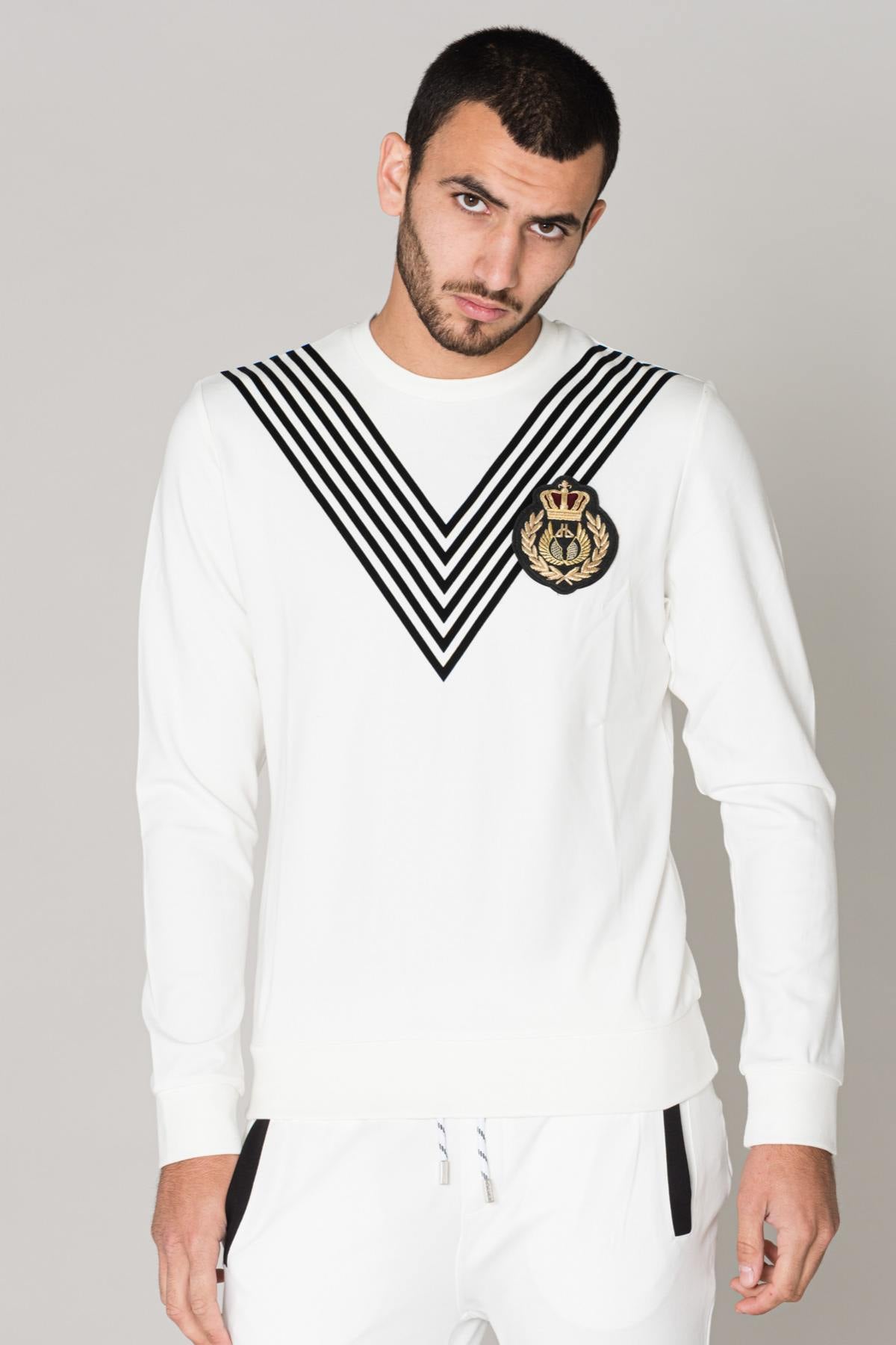 Pull/sweatshirt Homme Horspist DIEGO WHITE  — vue 1