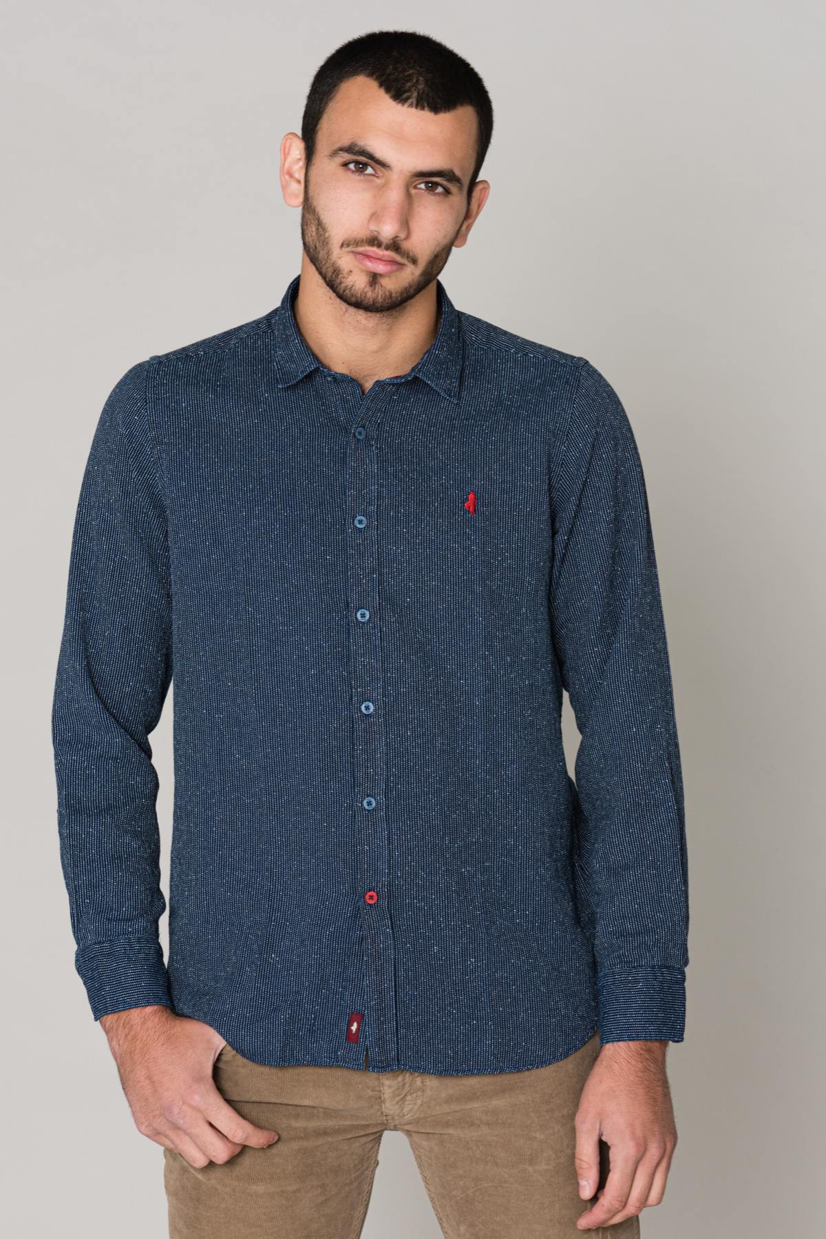 Camicia Uomo Mcs CHEMISE C0166-754 INDIGO — vista 1