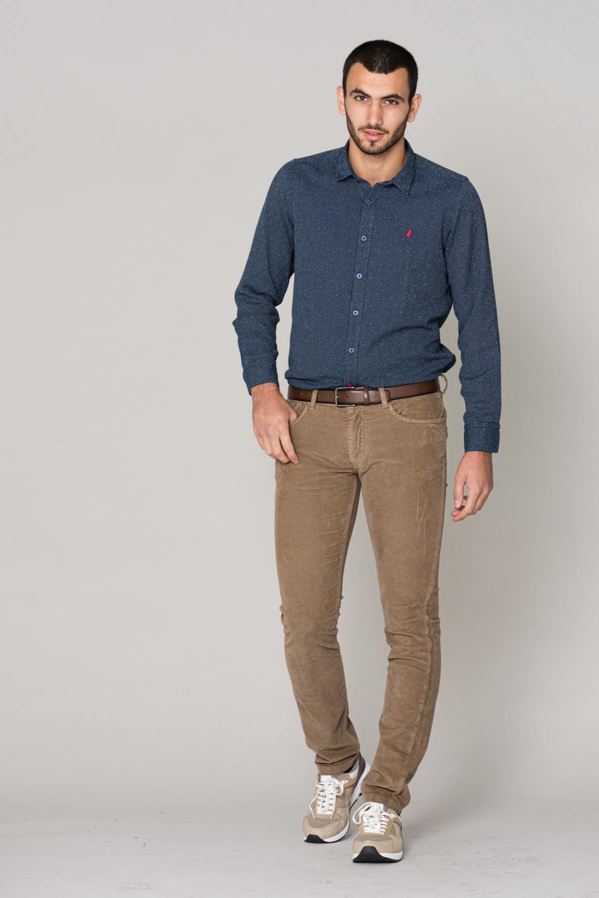 Camicia Uomo Mcs CHEMISE C0166-754 INDIGO — vista 2