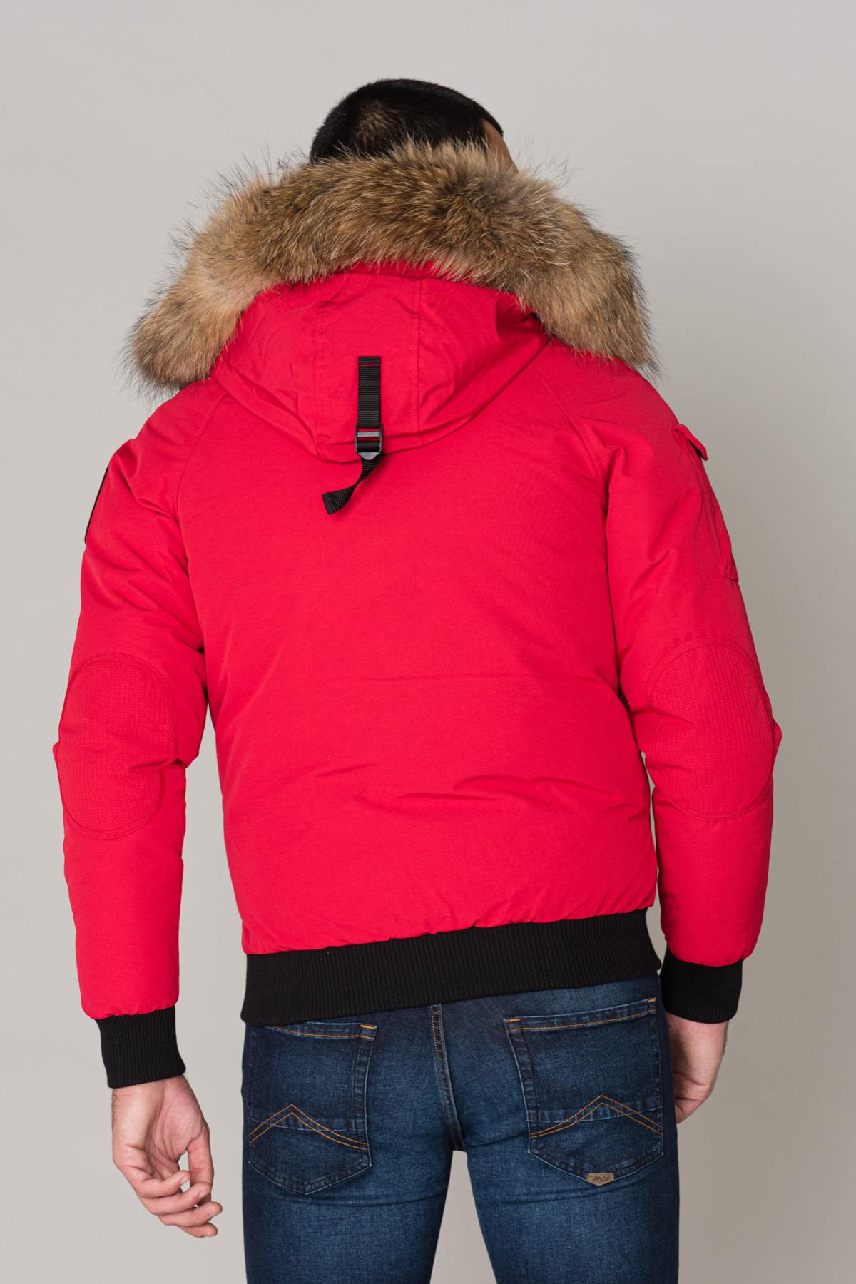 Chaqueta Hombre Helvetica Mountain Pioneers ANCHORAGE MEN RACCOON ED RED  — vista 5